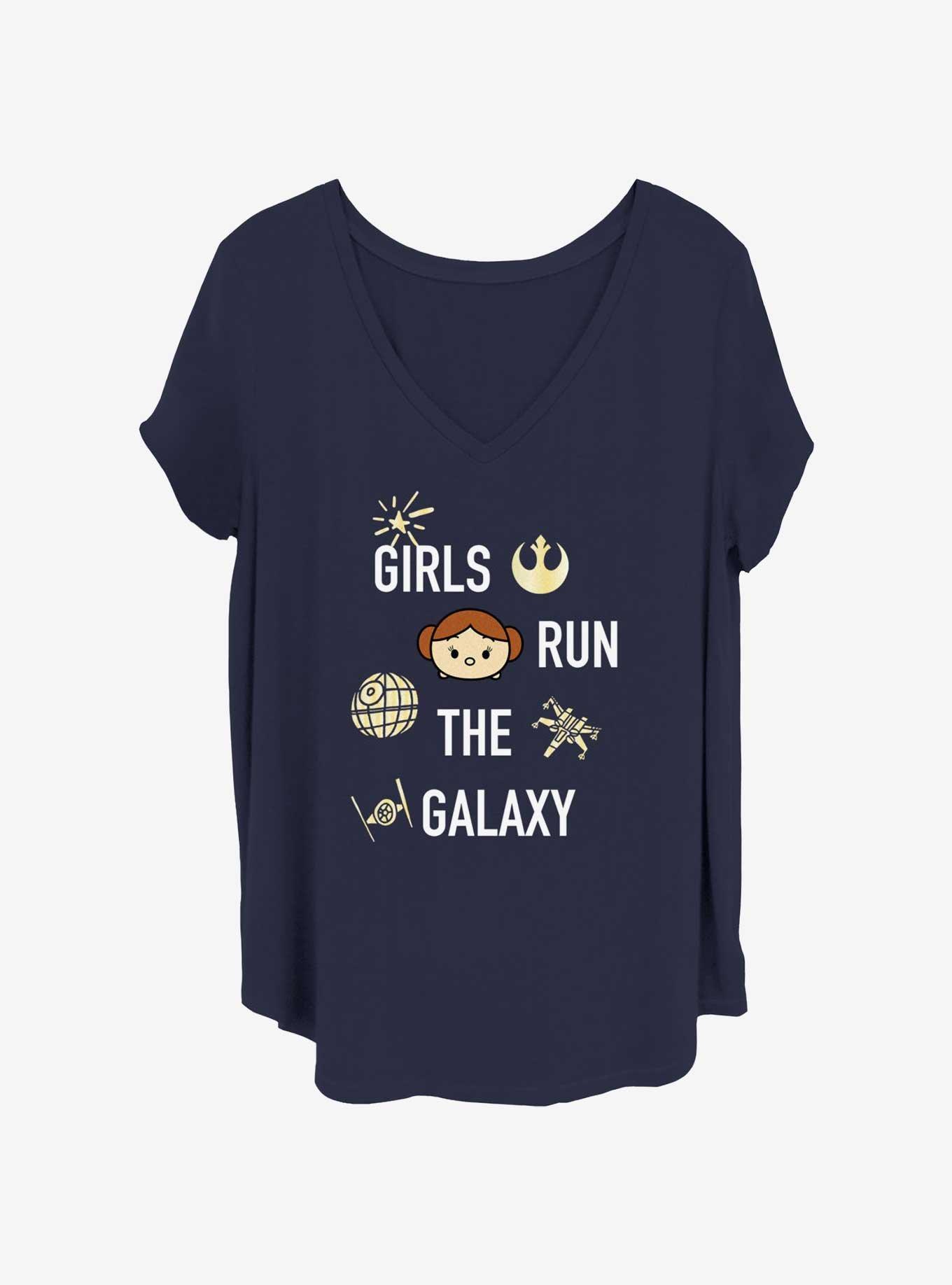 Star Wars Leia Run The Galaxy Womens T-Shirt Plus Size, , hi-res