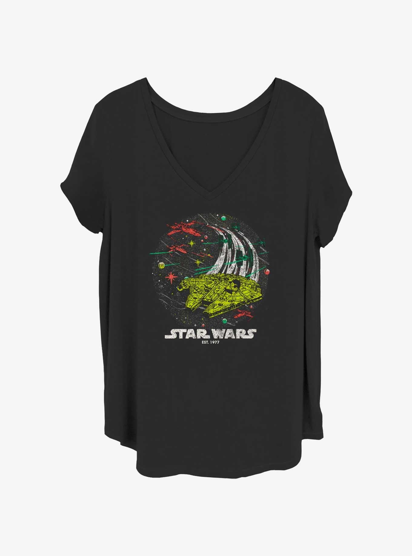 Star Wars Wild Retro Womens T-Shirt Plus Size, , hi-res