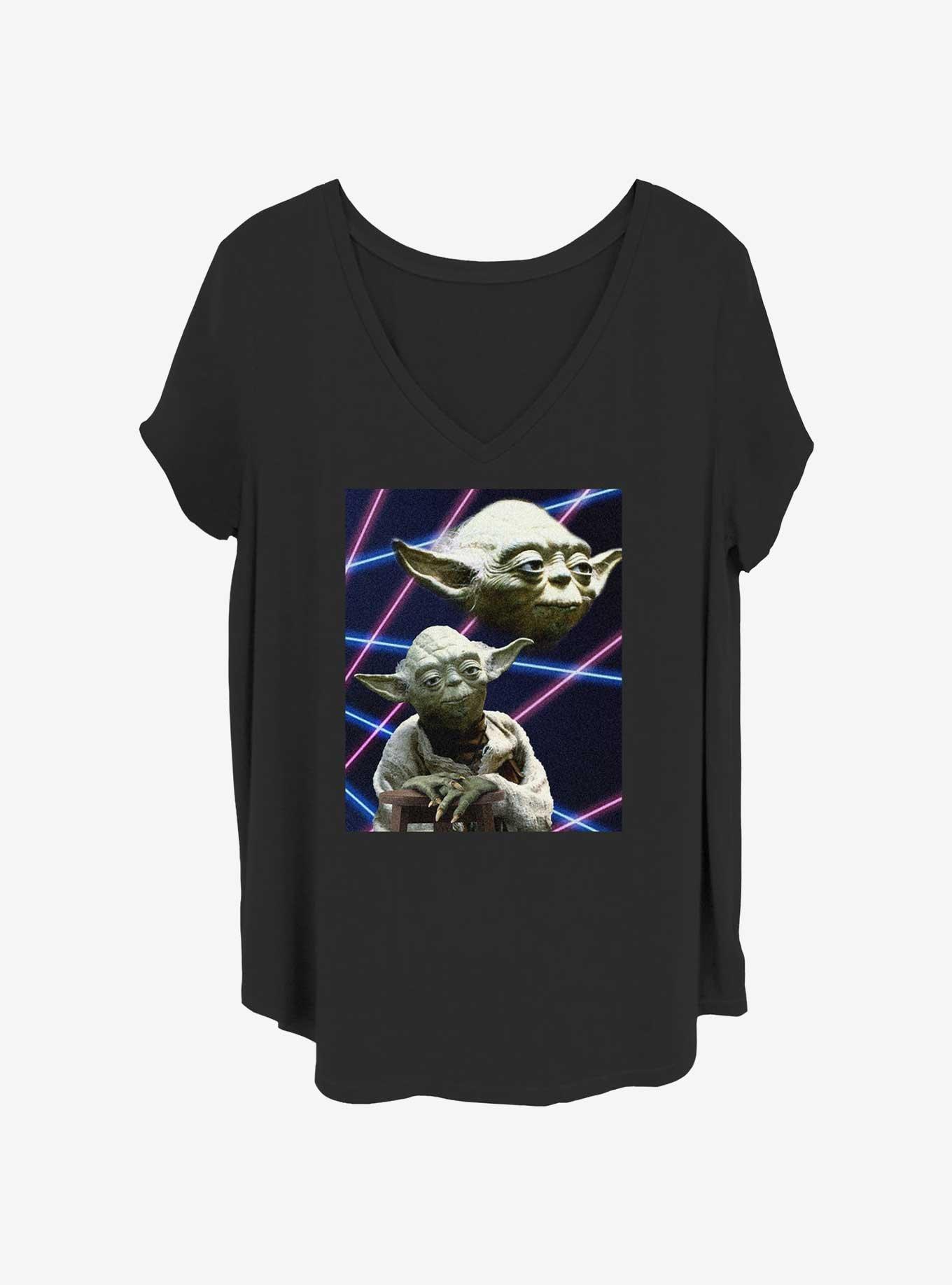 Star Wars Yoda Picture's Womens T-Shirt Plus Size, BLACK, hi-res