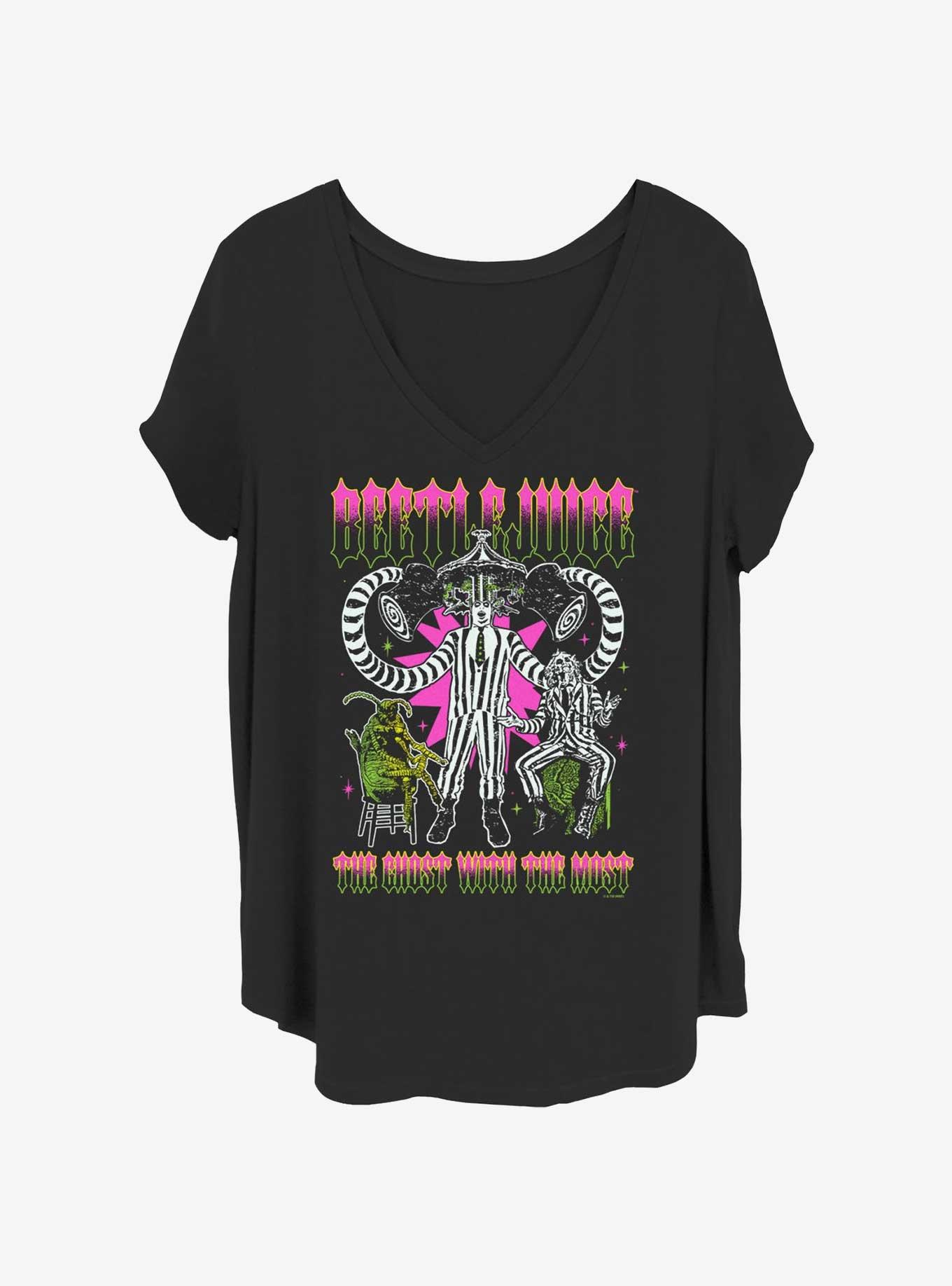 Beetlejuice Beetle Pop Womens T-Shirt Plus Size, BLACK, hi-res