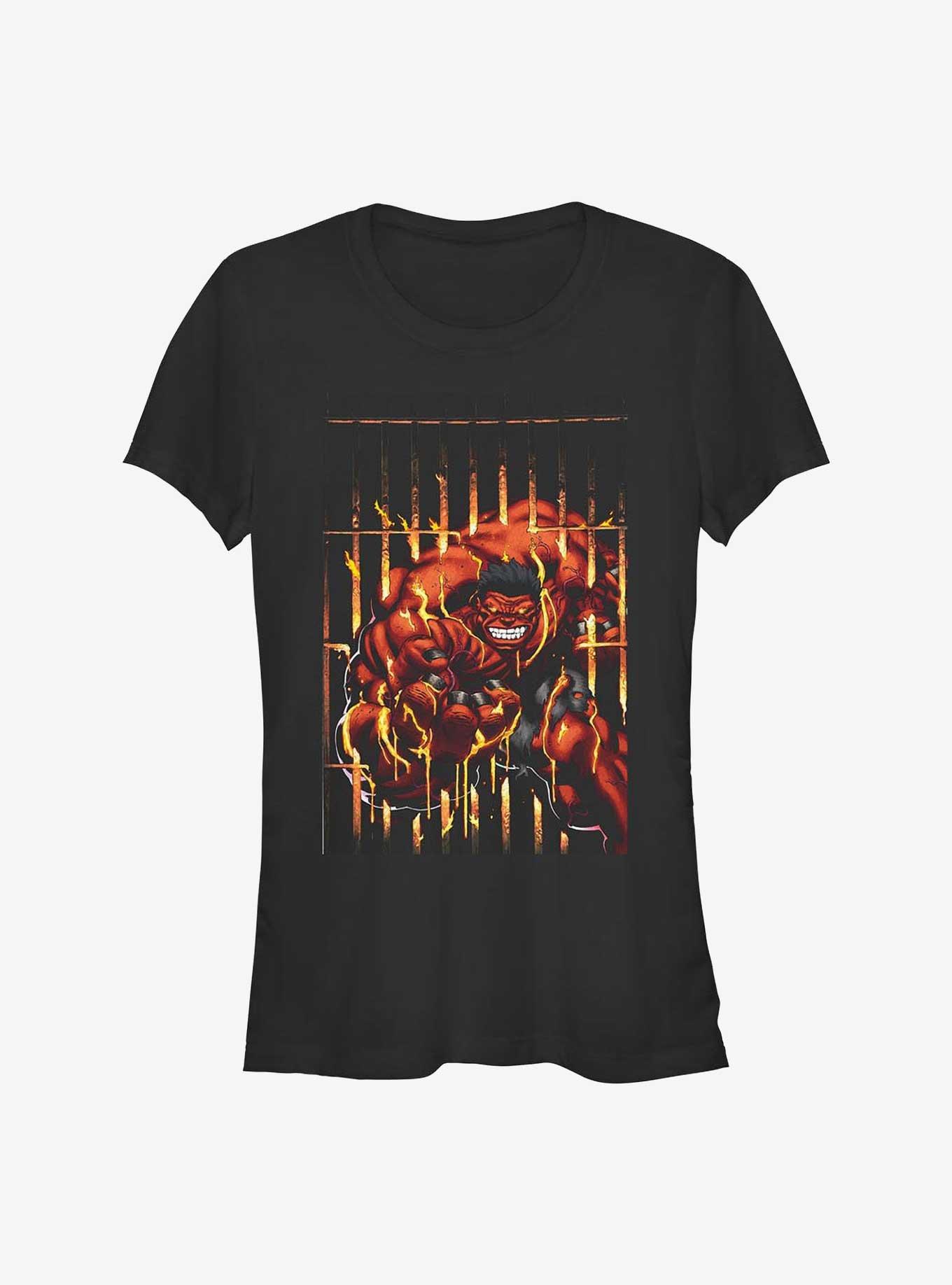 Hulk Red Hulk Cage Girls T-Shirt