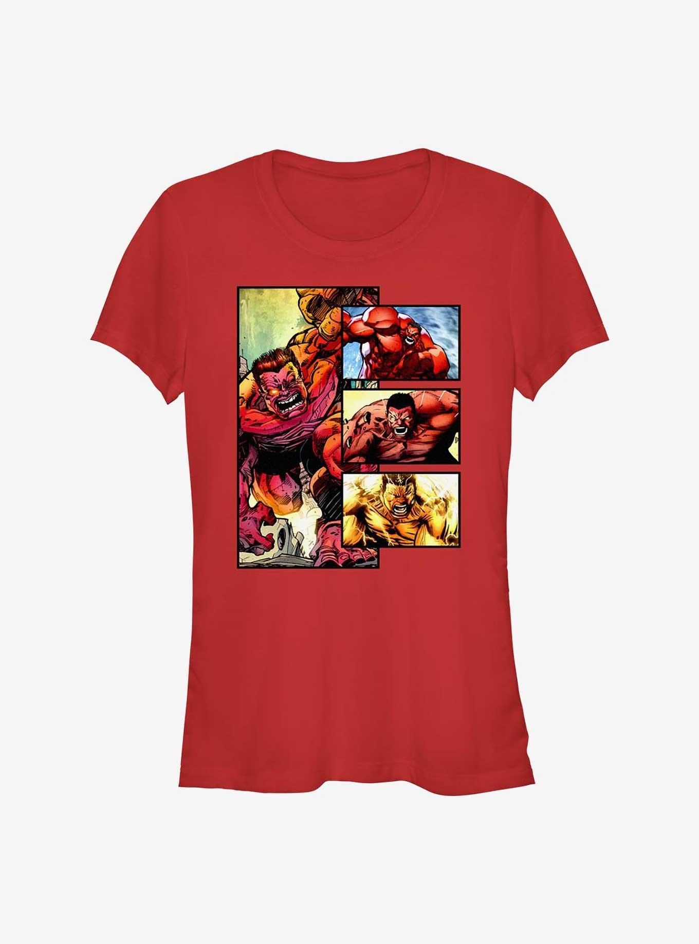 Hulk Red Hulk Panels Girls T-Shirt