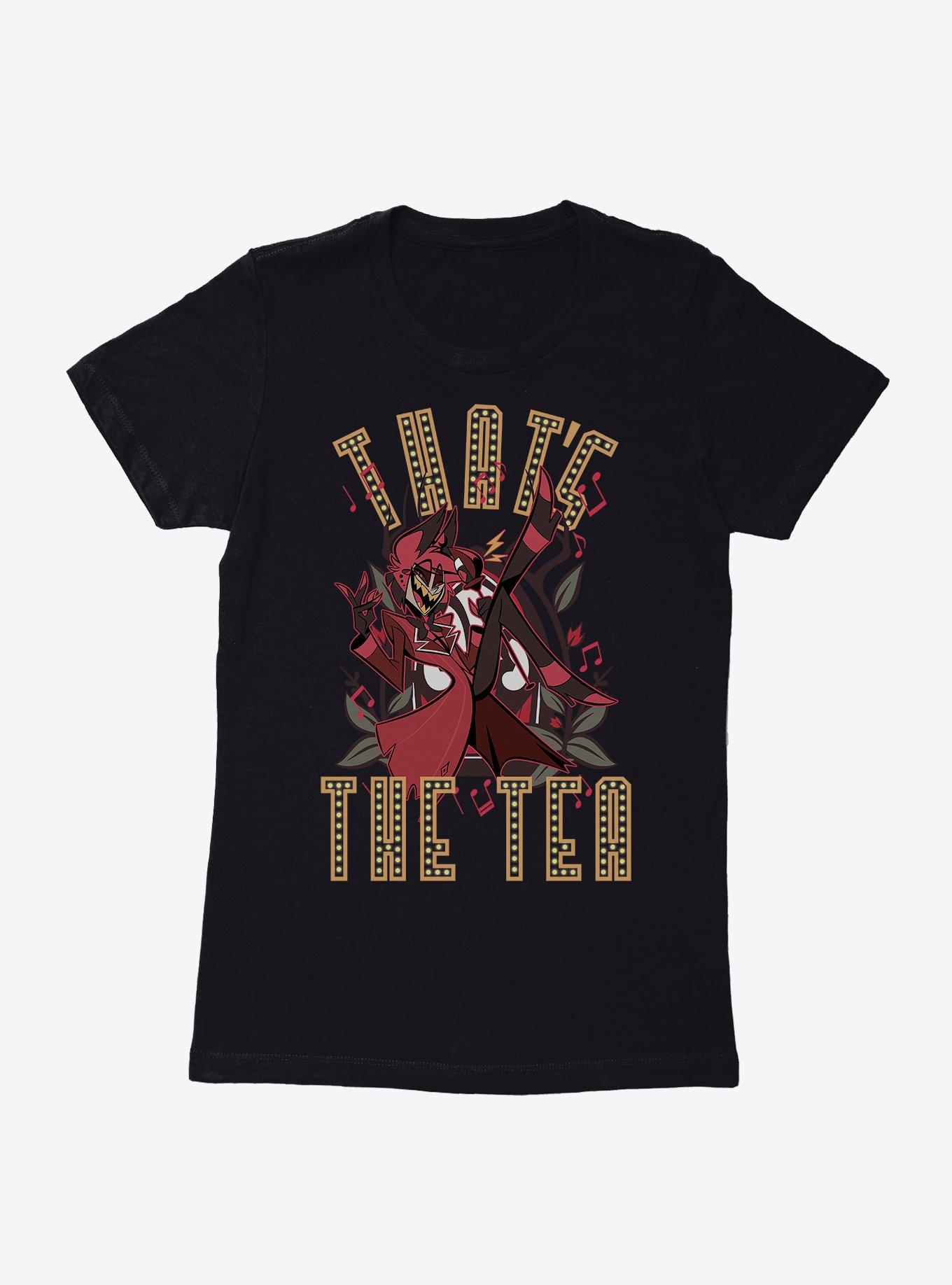 Hazbin Hotel Alastor That's The Tea Womens T-Shirt, BLACK, hi-res