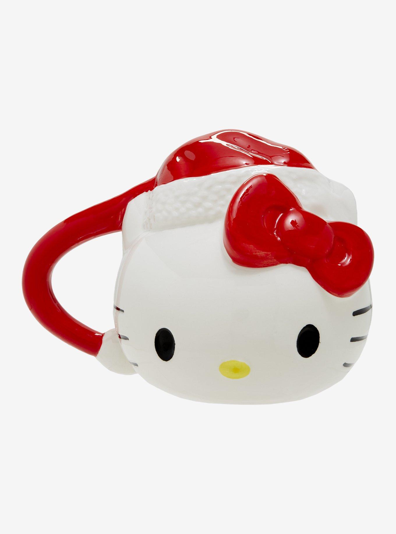 Hello Kitty Santa Hat Figural Mug, , hi-res