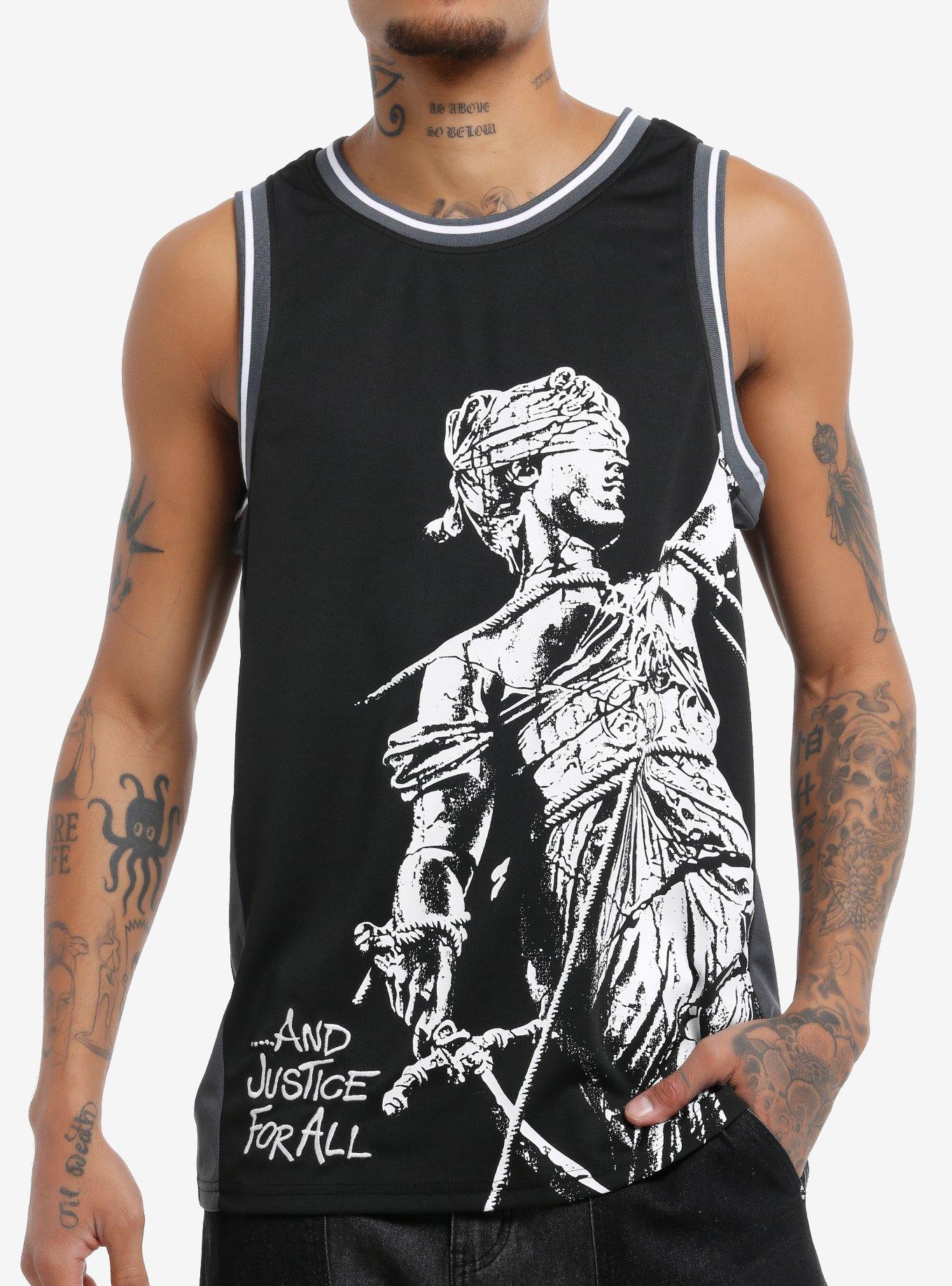 Metallica Justice For All Basketball Jersey Hot Topic
