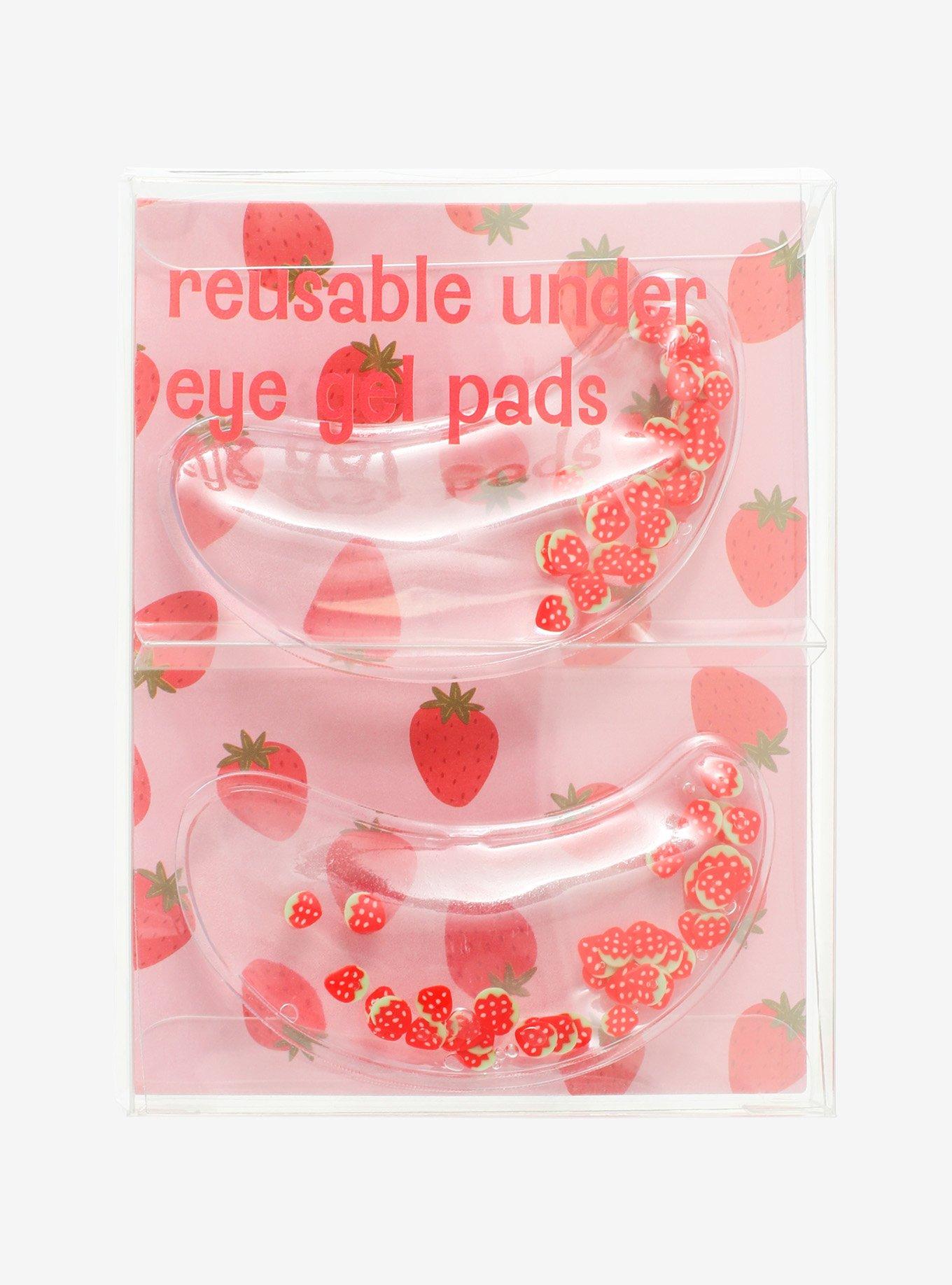 Strawberry Reusable Under-Eye Gel Pads, , hi-res