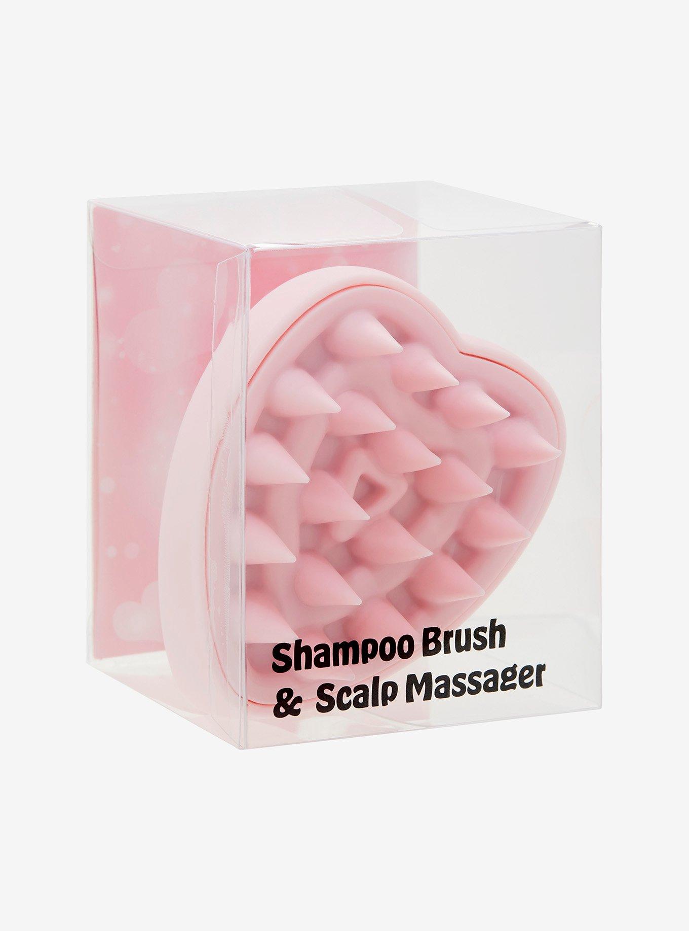 Pink Heart Shampoo Brush & Scalp Massager, , hi-res