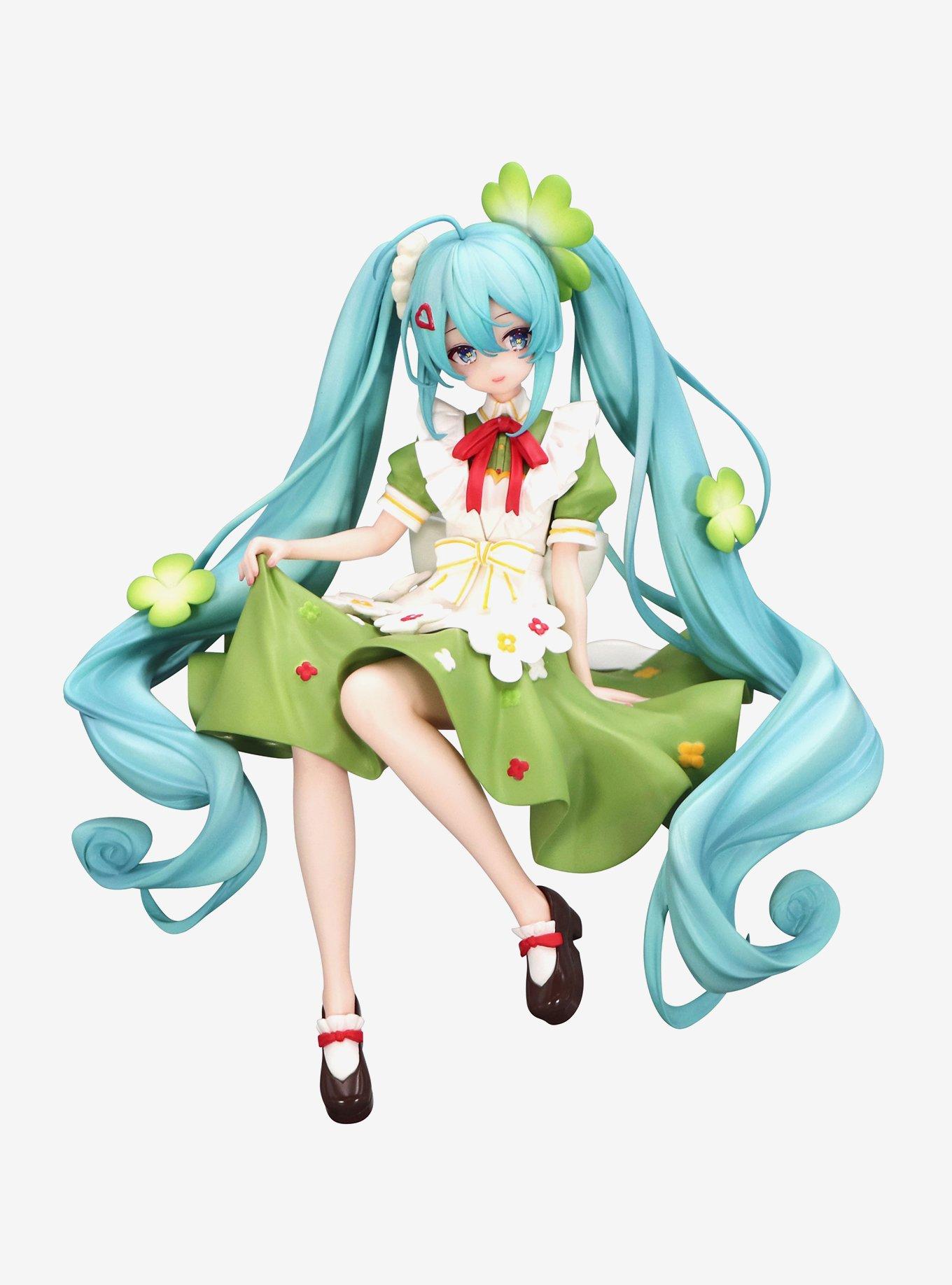 Hatsune Miku Flower Fairy Clover Ver. Noodle Stopper Figure, , hi-res