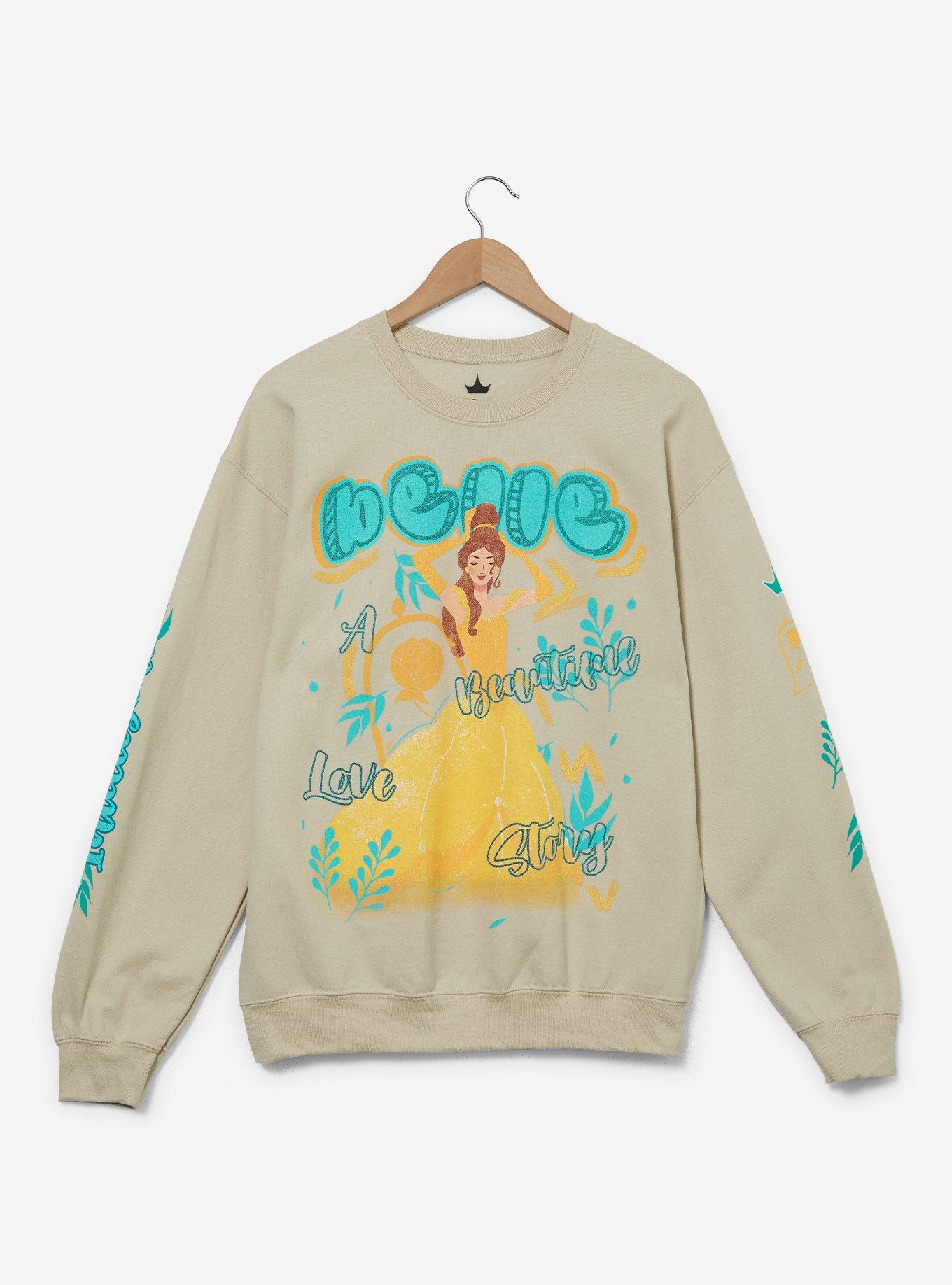 Disney Beauty and the Beast Belle Portrait Women's Crewneck, , hi-res