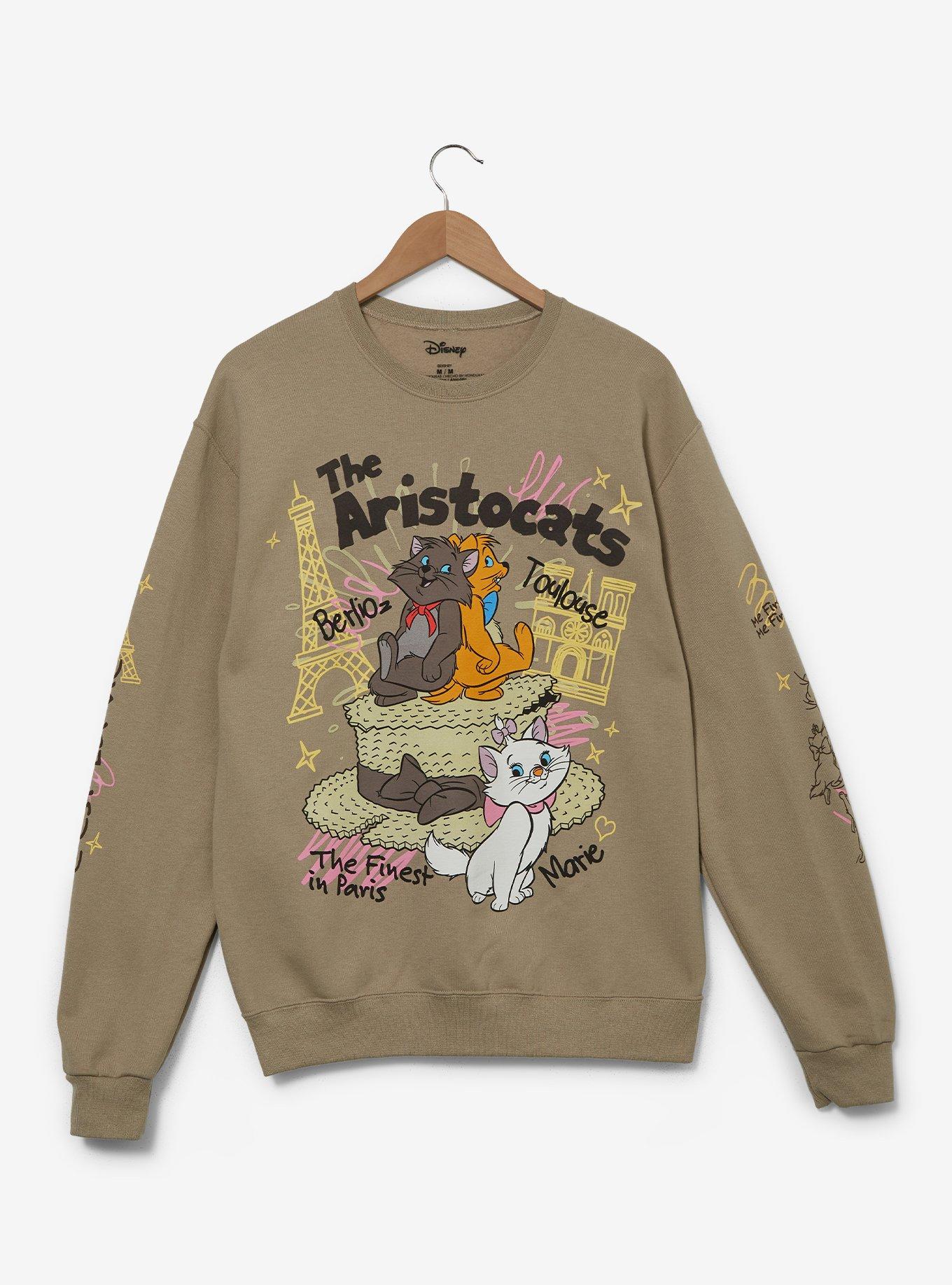 Disney The Aristocats Kittens Doodle Women's Crewneck, , hi-res