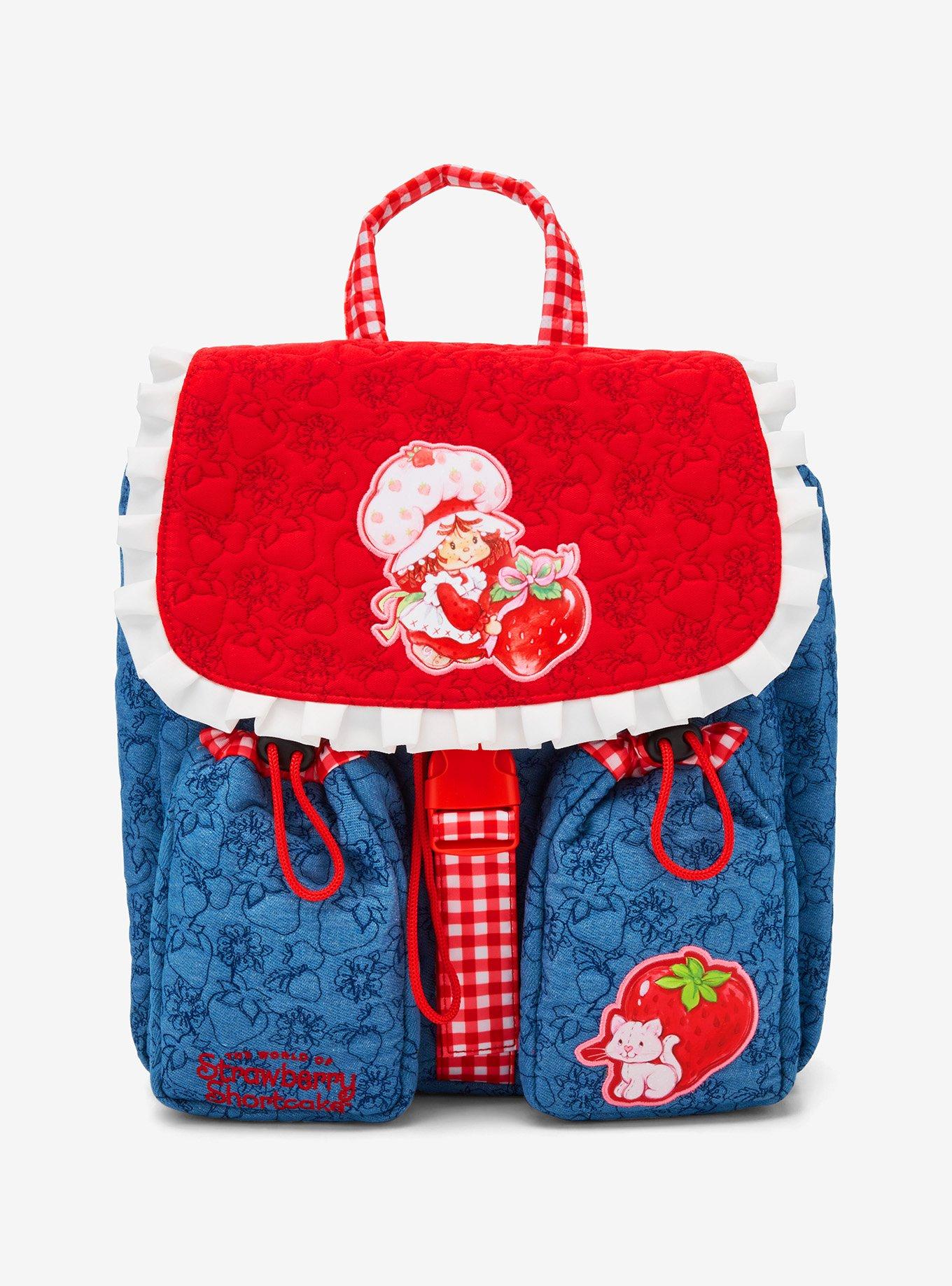 Strawberry Shortcake Ruffled Denim Backpack — BoxLunch Exclusive