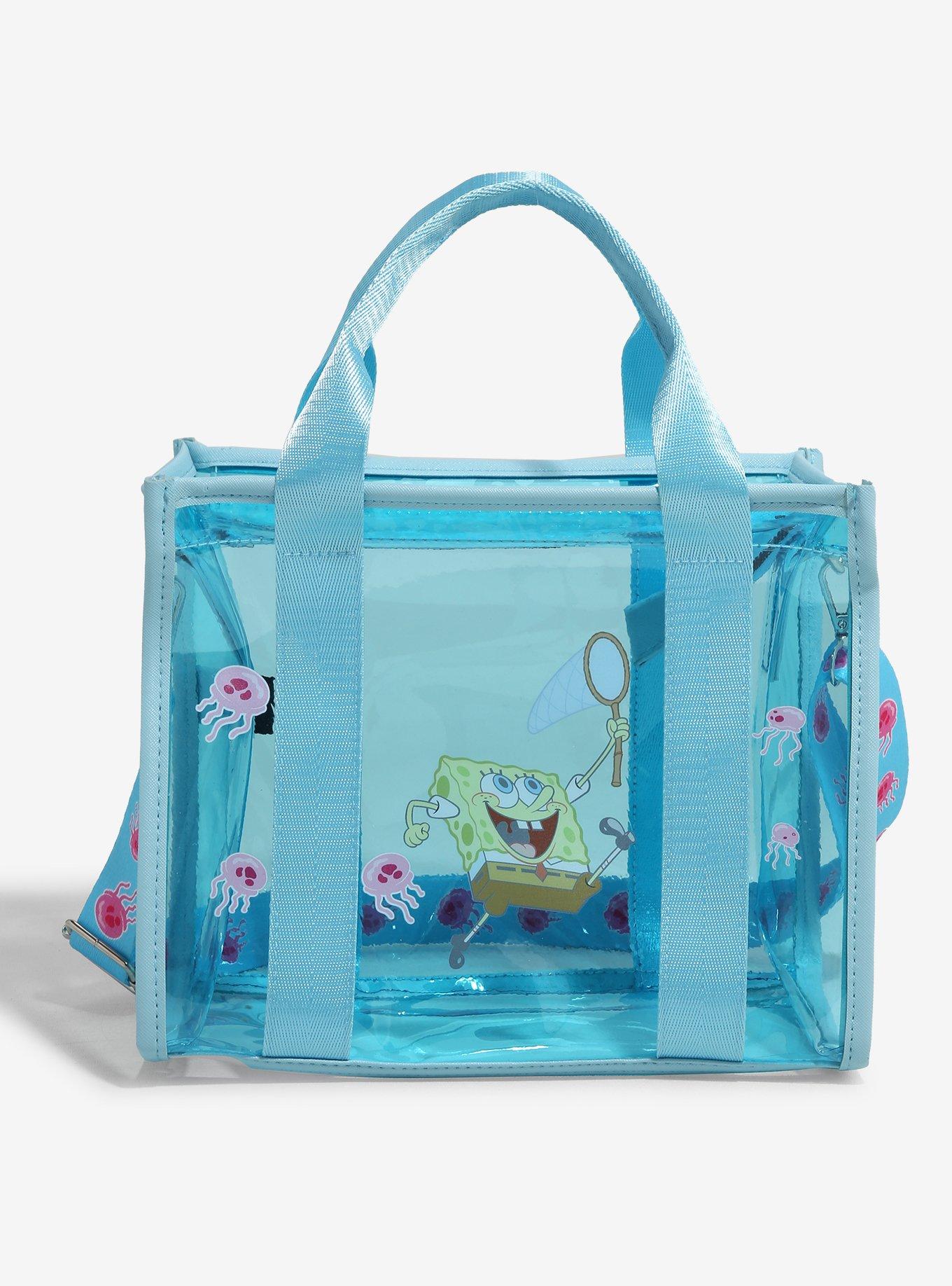 SpongeBob SquarePants SpongeBob Jellyfishing Clear Mini Tote — BoxLunch Exclusive, , hi-res