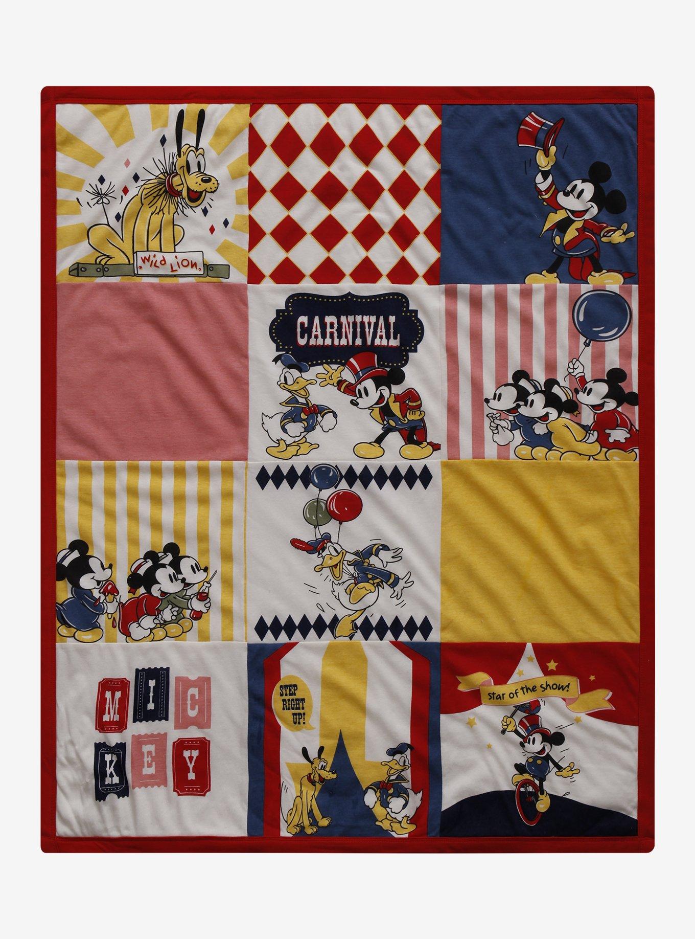 Disney Mickey Mouse & Friends Carnival Quilted Baby Blanket - BoxLunch Exclusive, , hi-res