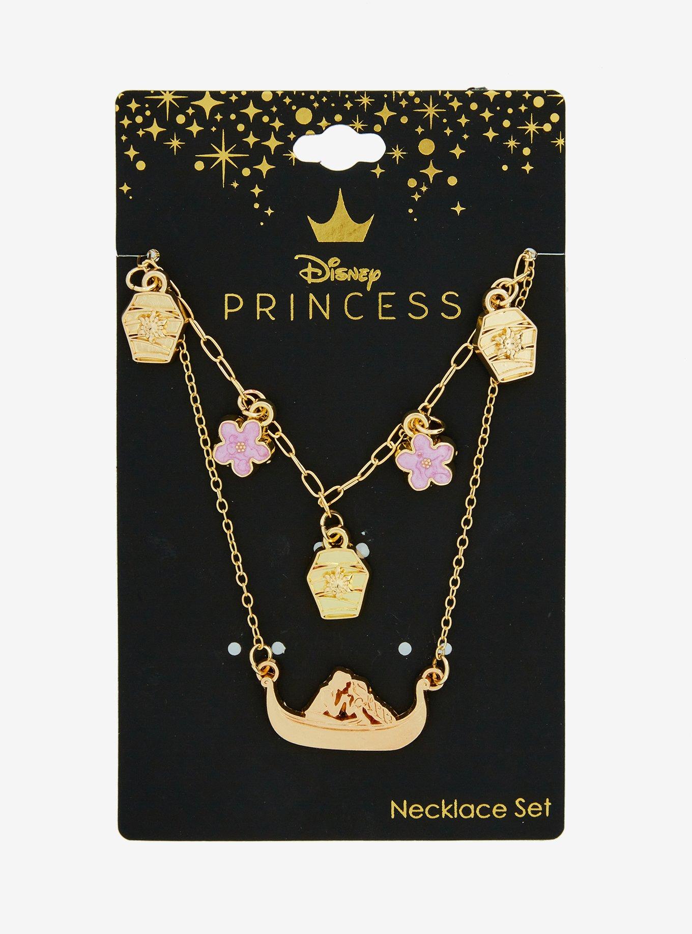 Disney Tangled Rapunzel & Flynn Lanterns Necklace Set, , hi-res