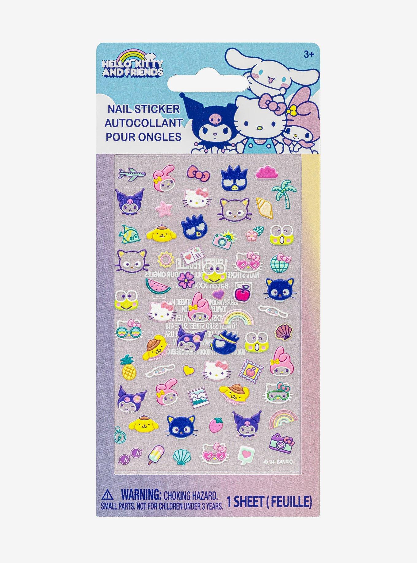 Sanrio Hello Kitty & Friends Beach Icons Nail Sticker Set, , hi-res