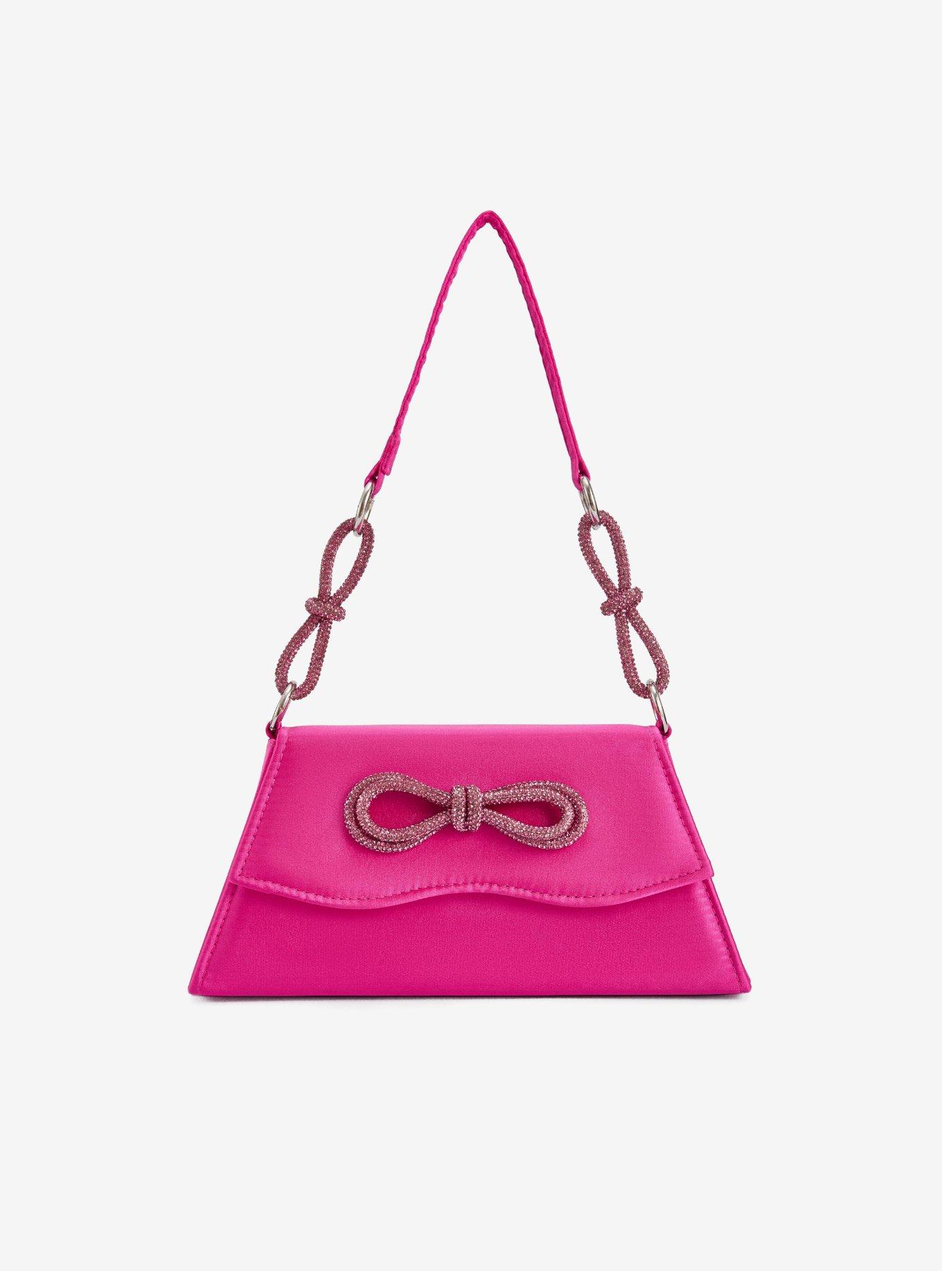 Amy Rhinestone Bows Fuchsia Bag, , hi-res