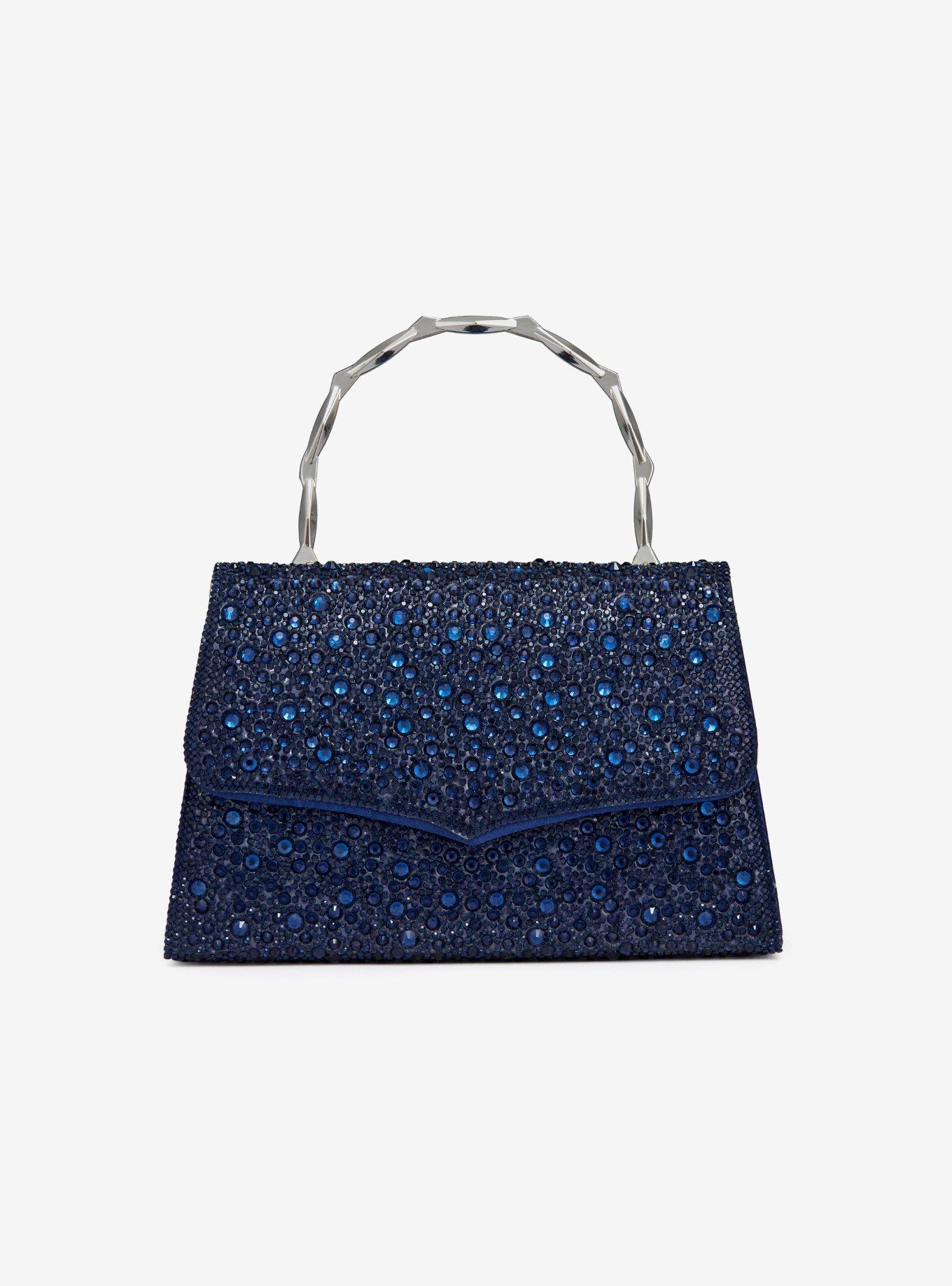 Ashley Rhinestones & Bamboo Handle Bag, , hi-res