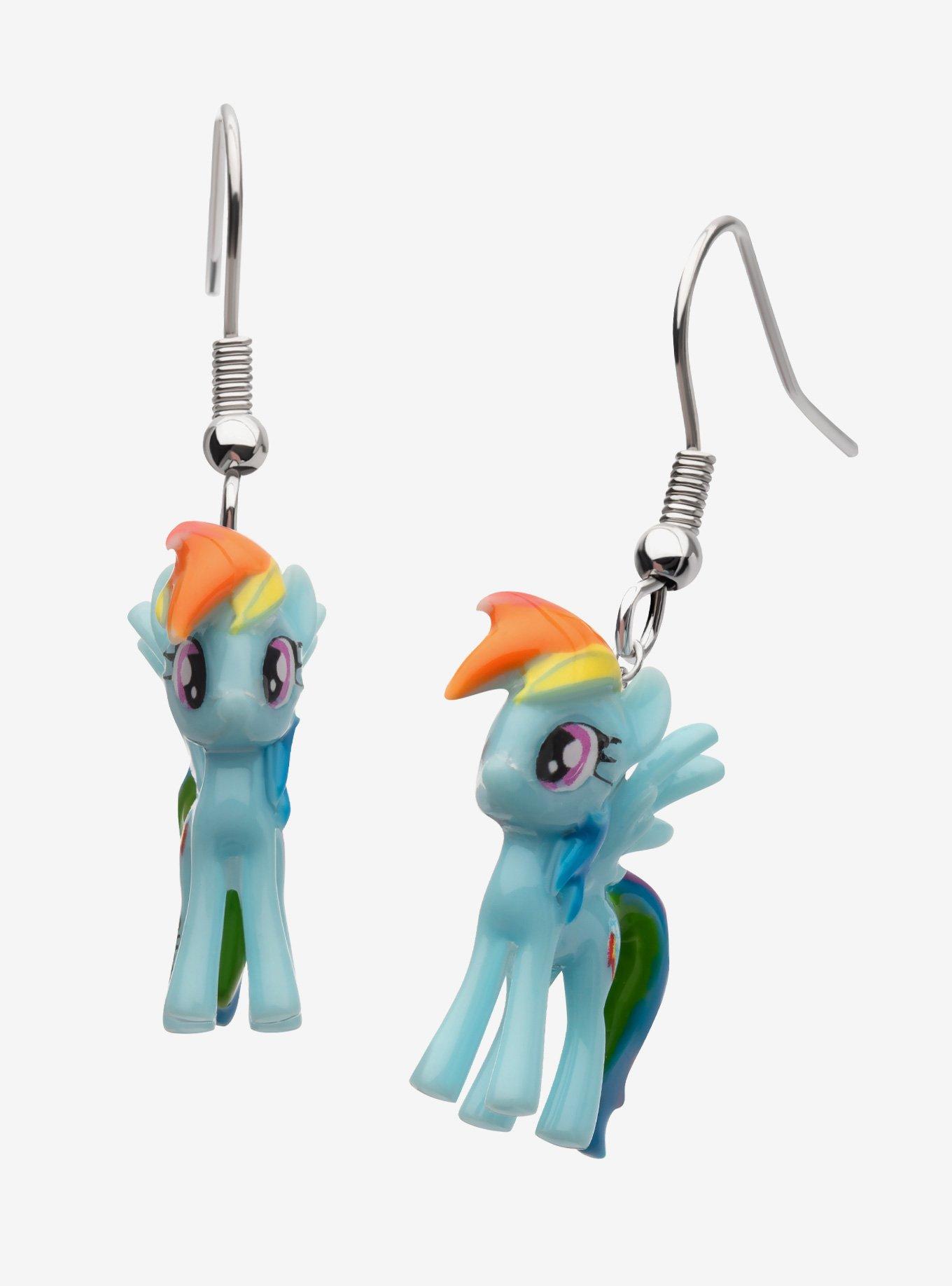 My Little Pony Rainbow Dash 3D Earrings, , hi-res