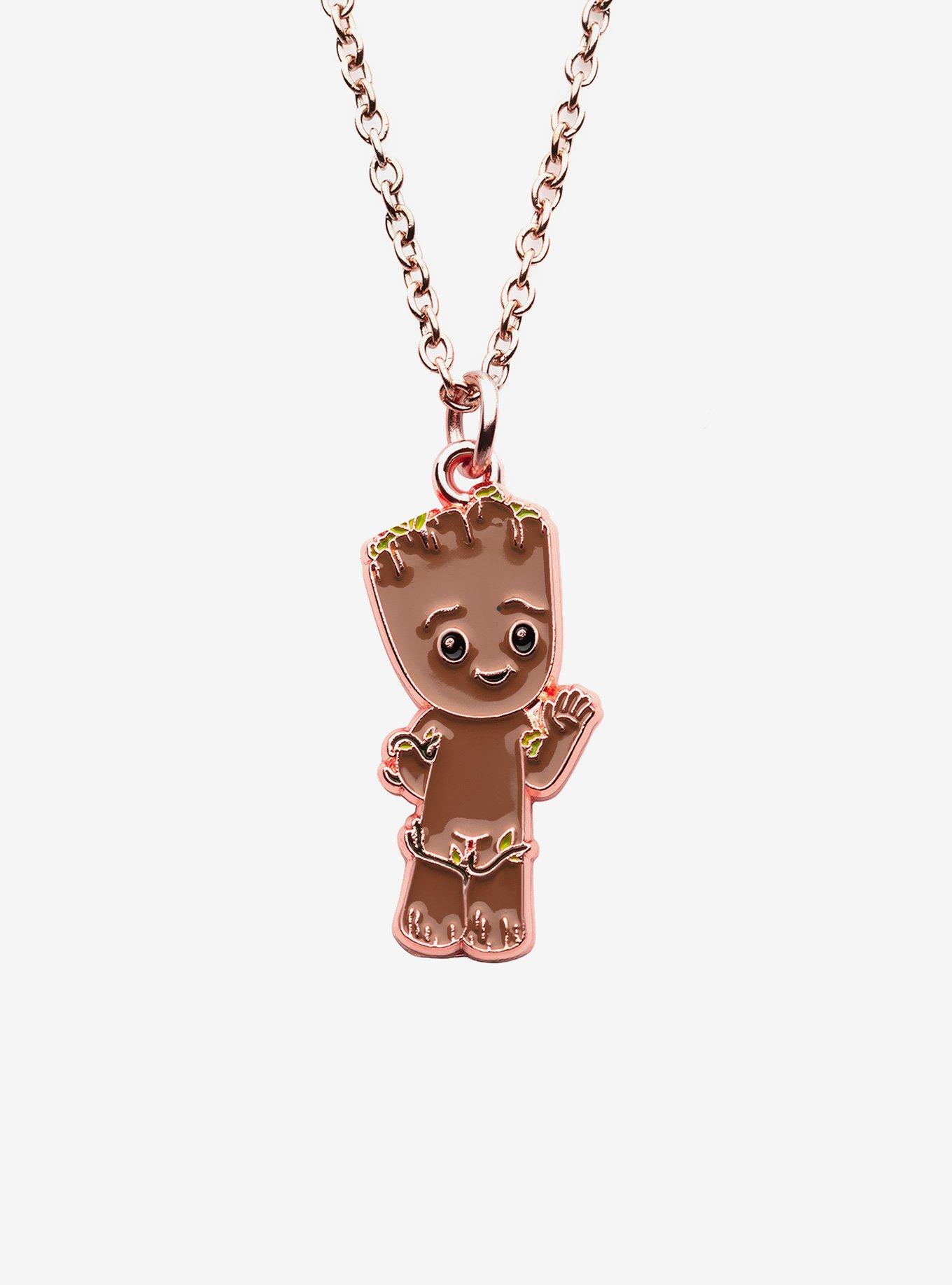 Marvel I Am Groot Chibi Groot Pendant Necklace, , hi-res