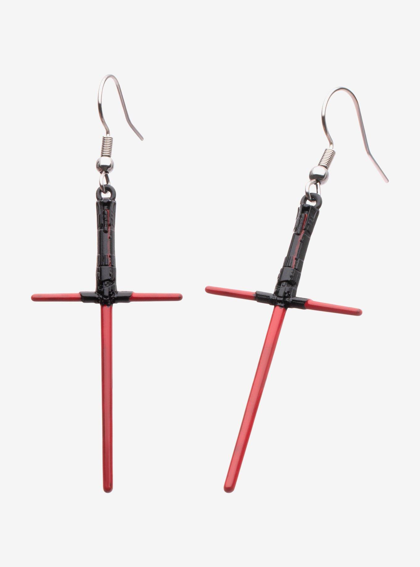 Star Wars Kylo Ren Lightsaber Drop Earrings, , hi-res