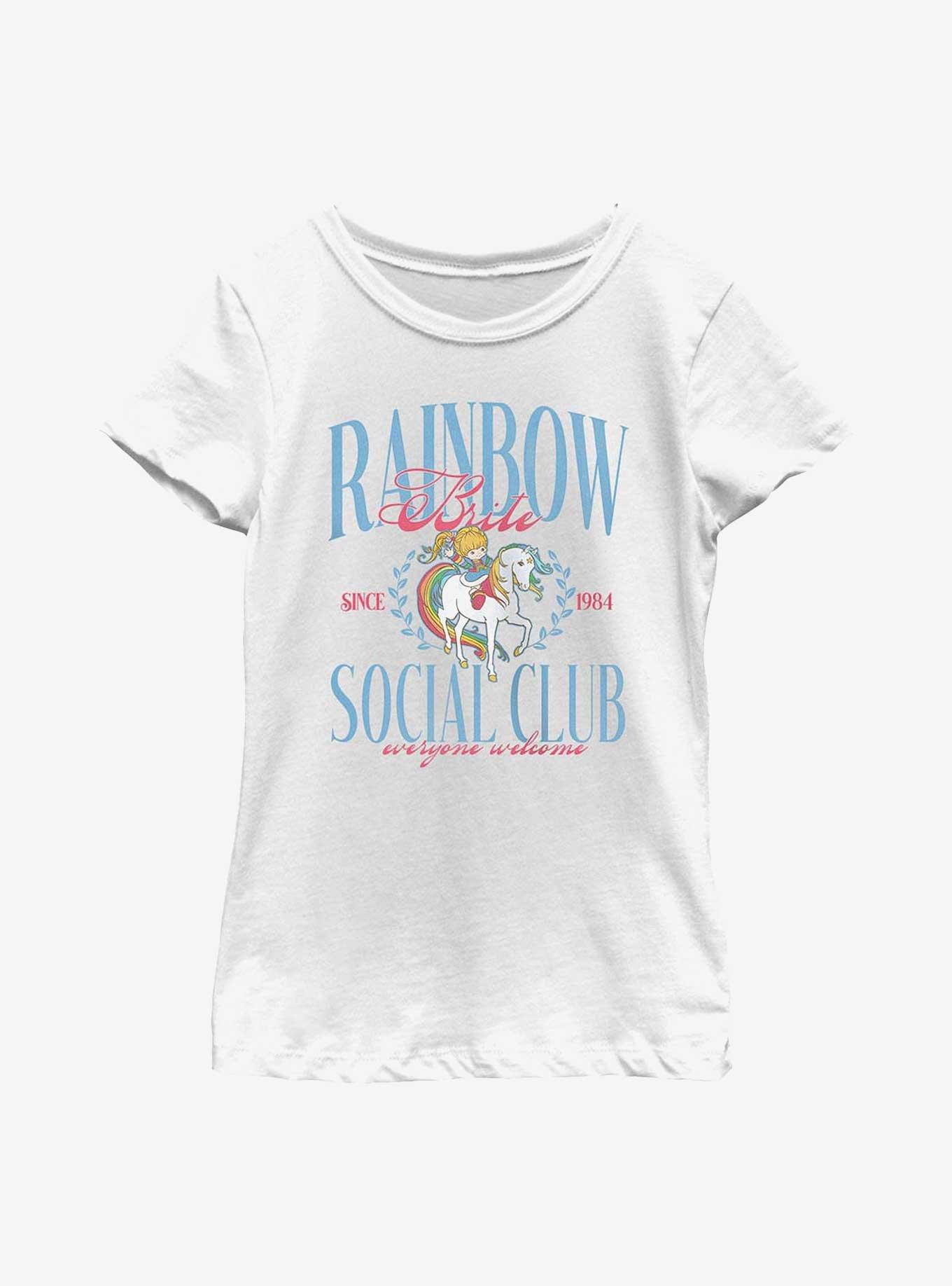 Rainbow Brite Social Club Youth Girls T-Shirt, WHITE, hi-res