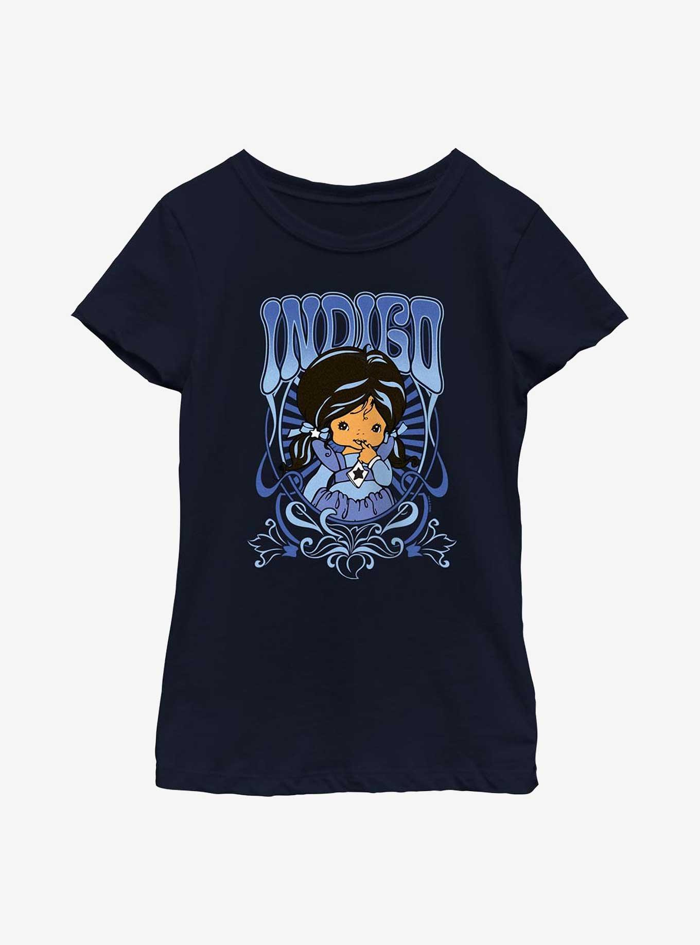 Rainbow Brite Indigo Nouveau Youth Girls T-Shirt, NAVY, hi-res