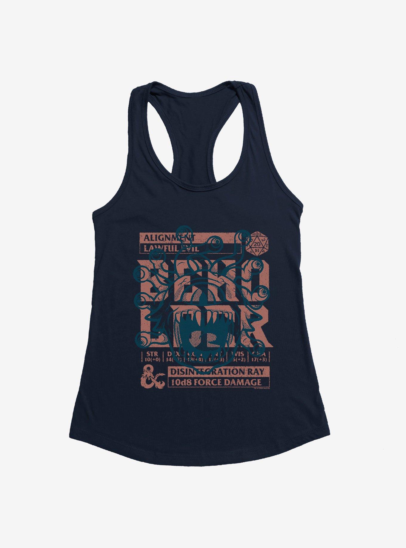 Dungeons & Dragons Disentegration Ray Retro Competition Cards Girls Tank, MIDNIGHT NAVY, hi-res