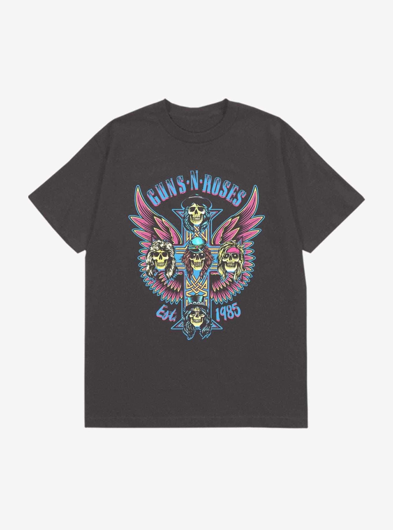 Guns N' Roses Winged Cross Relaxed Fit Girls T-Shirt, , hi-res