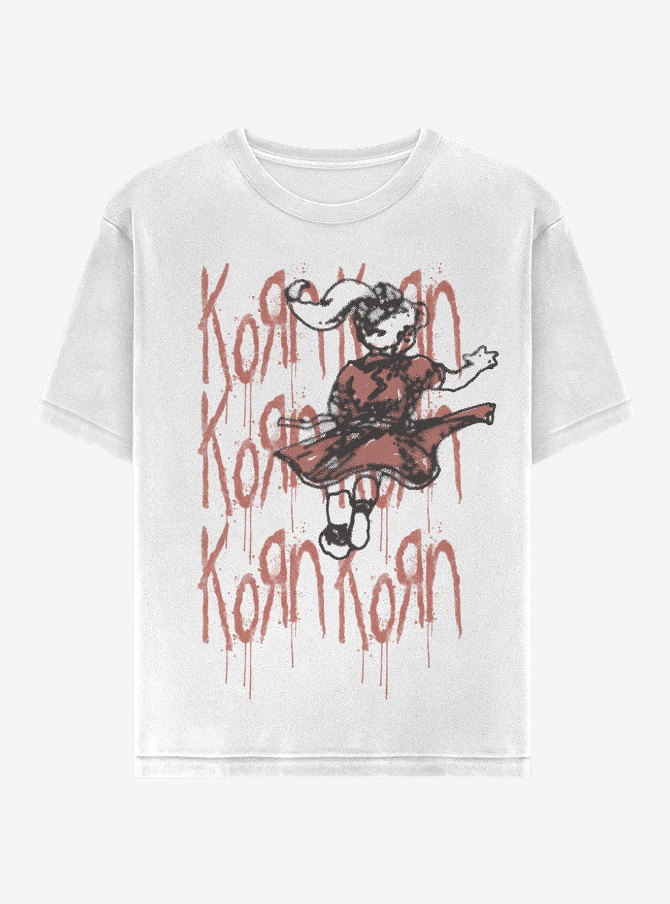 Korn Girl Paint Drip Boyfriend Fit Girls T-Shirt, , hi-res