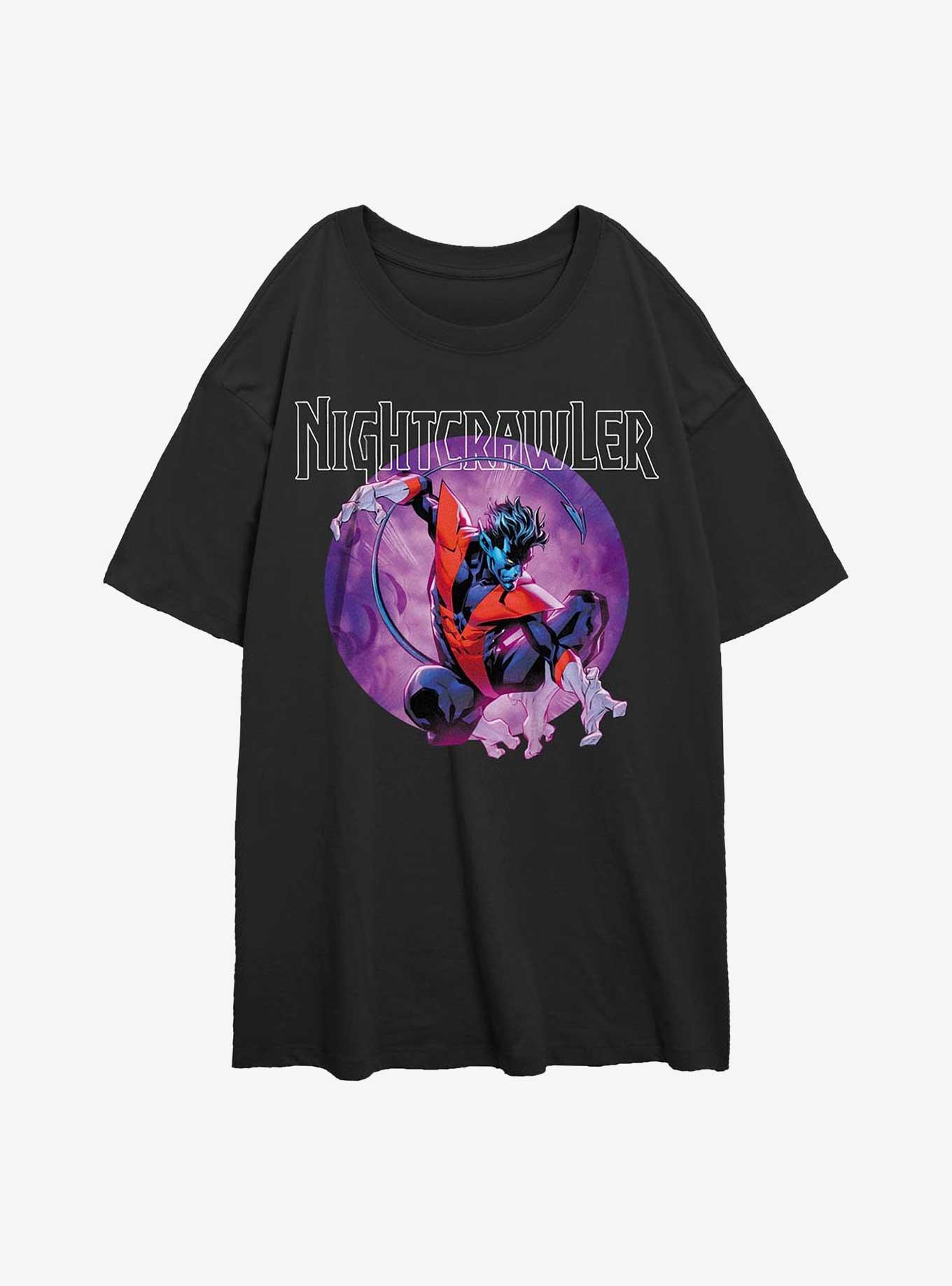 Marvel X-Men Nightcrawler Womens Oversized T-Shirt, , hi-res