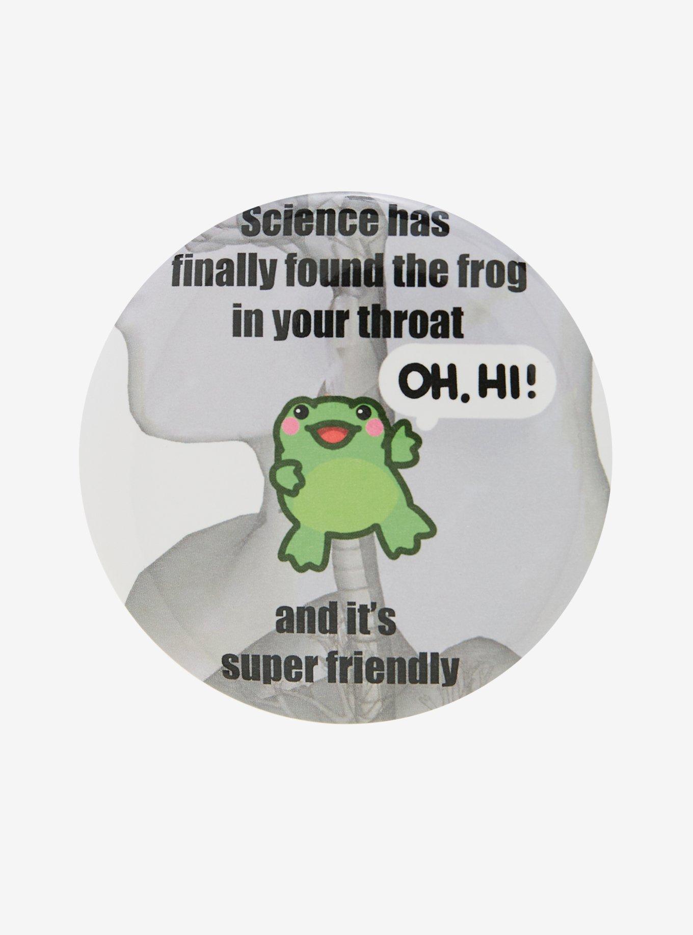 Frog In Throat 3 Inch Button, , hi-res