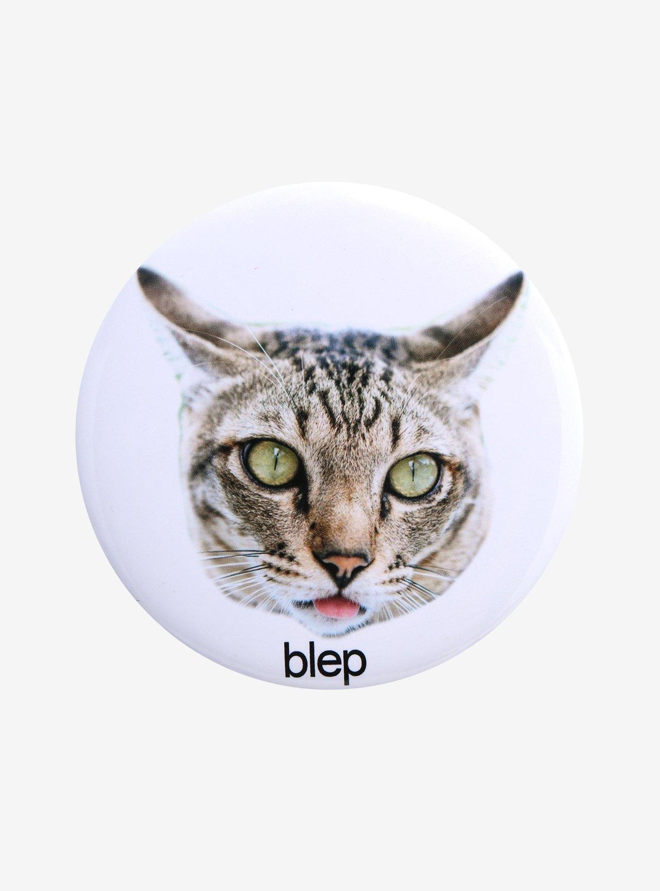 Blep Cat 3 Inch Button, , hi-res
