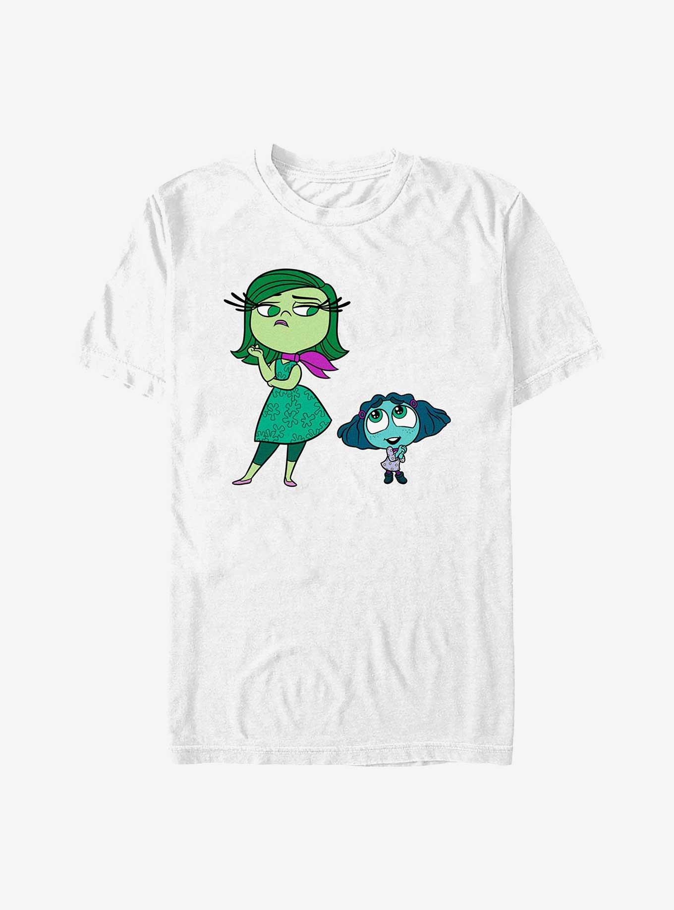 Disney Pixar Inside Out 2 Cute Envy And Disgust T-Shirt, WHITE, hi-res