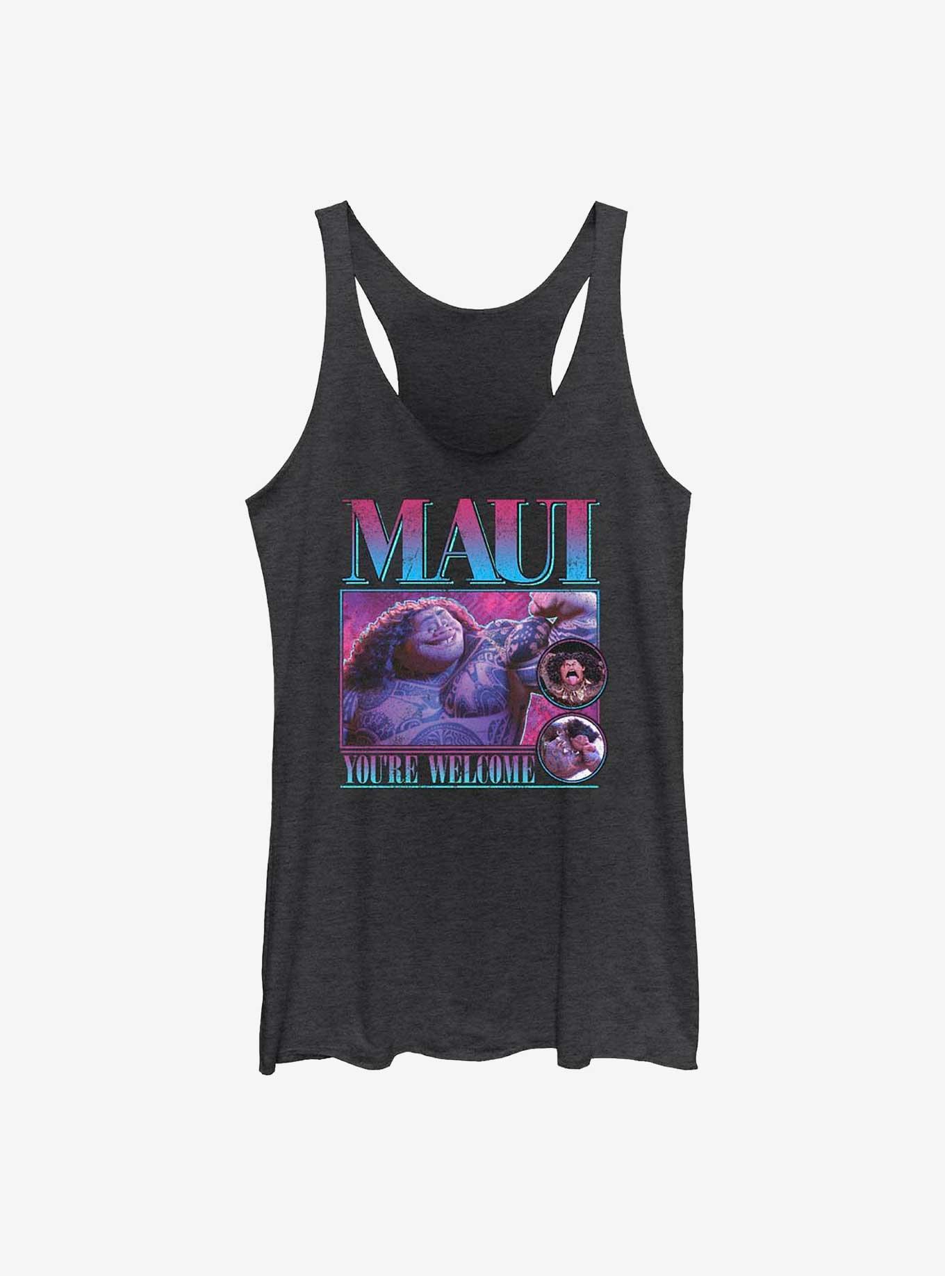 Disney Moana Y2K Maui Girls Tank, BLK HTR, hi-res