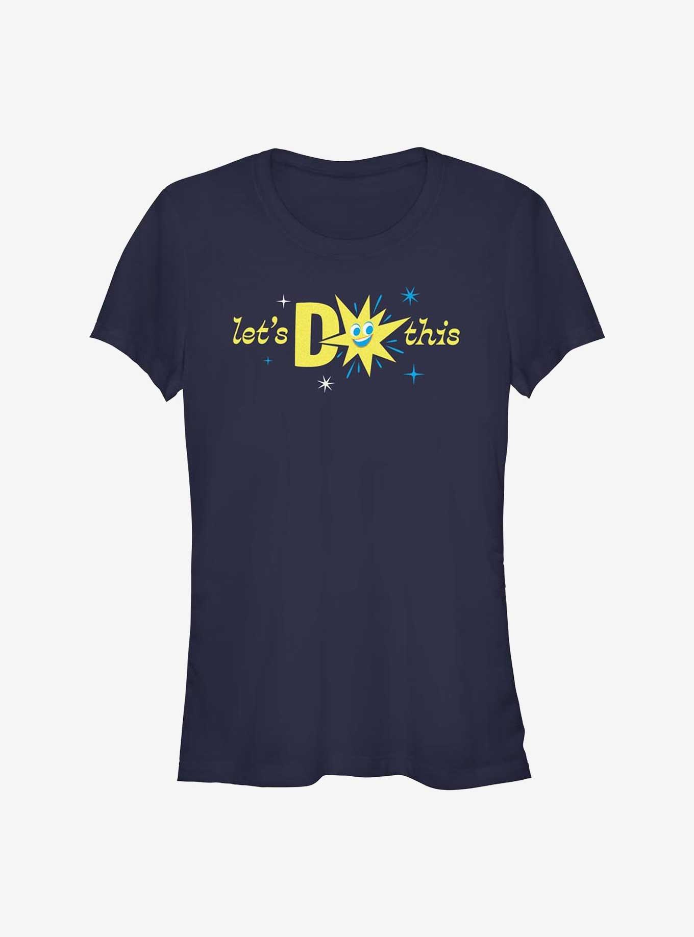 Disney Pixar Inside Out 2 Let'S Do This Girls T-Shirt, NAVY, hi-res