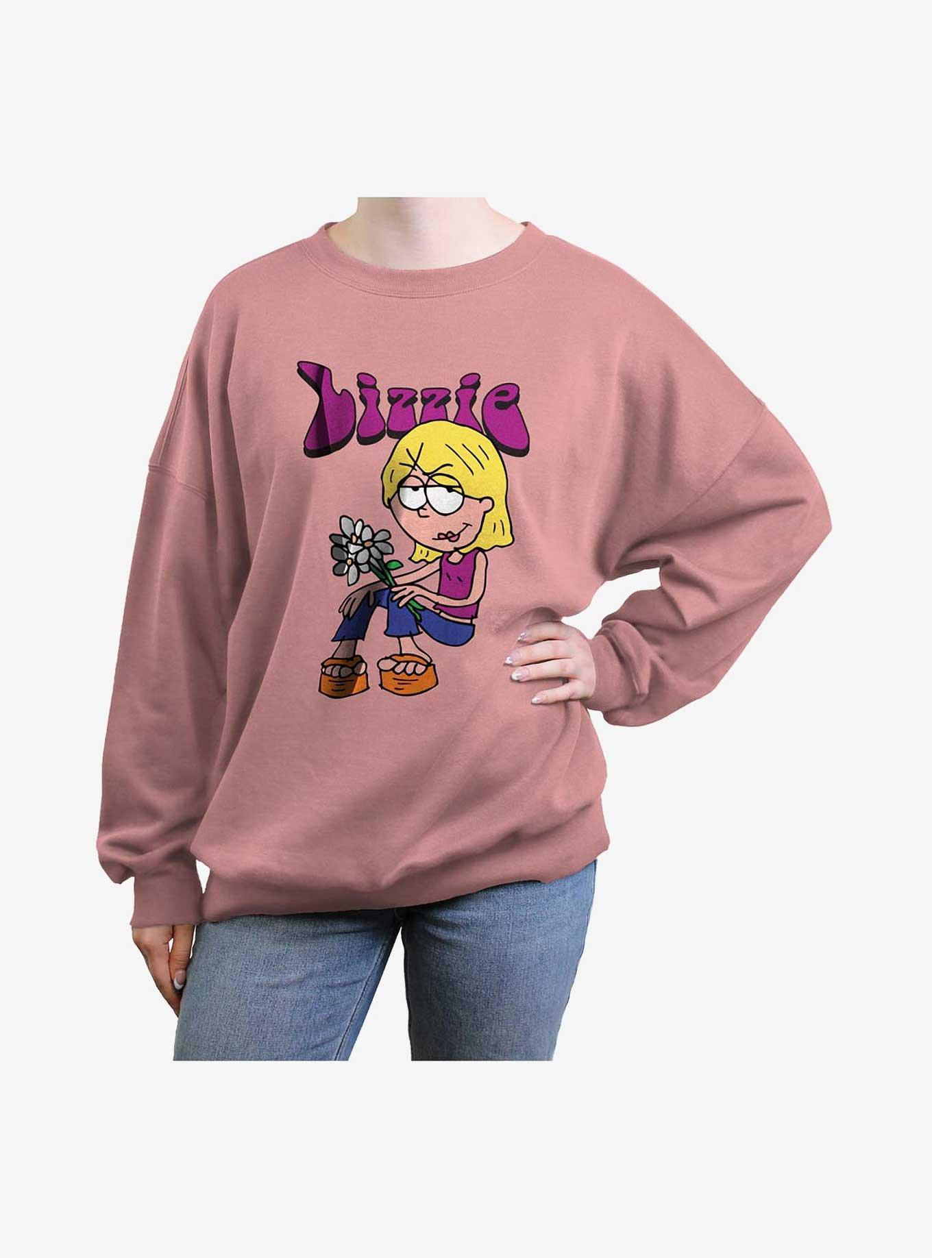 Disney Lizzie McGuire Lizzie Bouquet Girls Oversized Sweatshirt