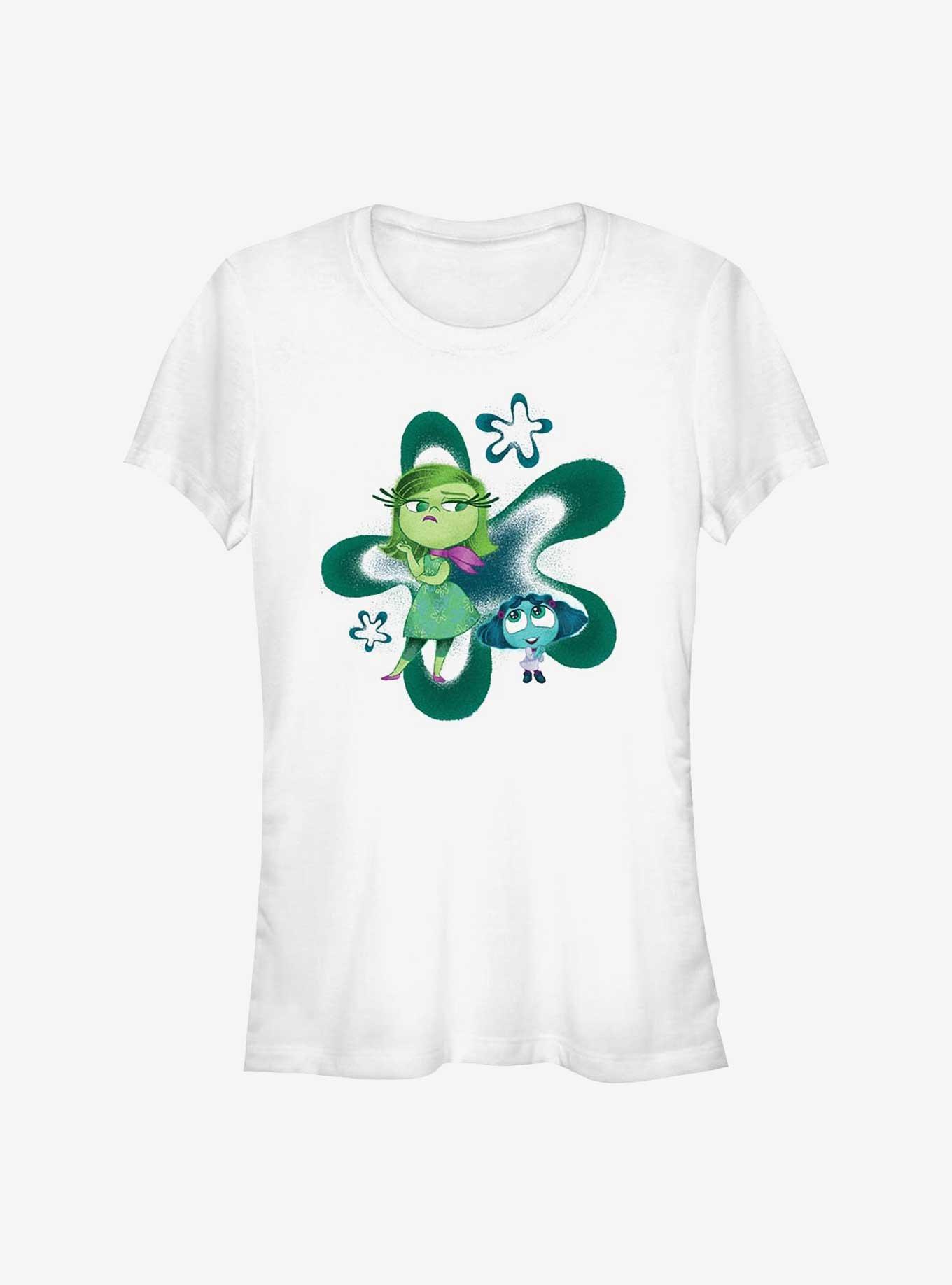 Disney Pixar Inside Out 2 Envy And Disgust Girls T-Shirt, WHITE, hi-res