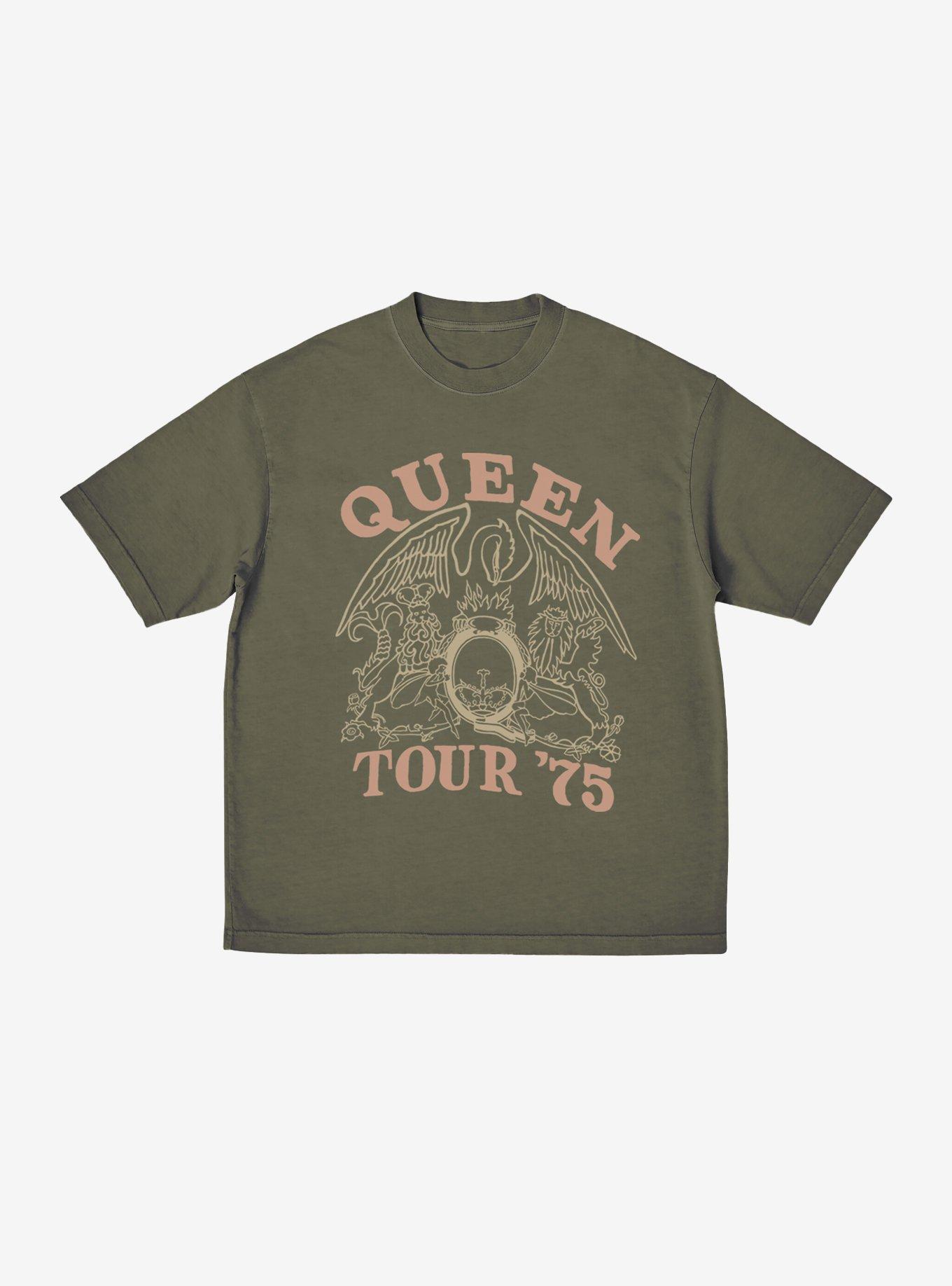 Queen Crest Tour 1975 Relaxed Fit Girls T-Shirt, , hi-res