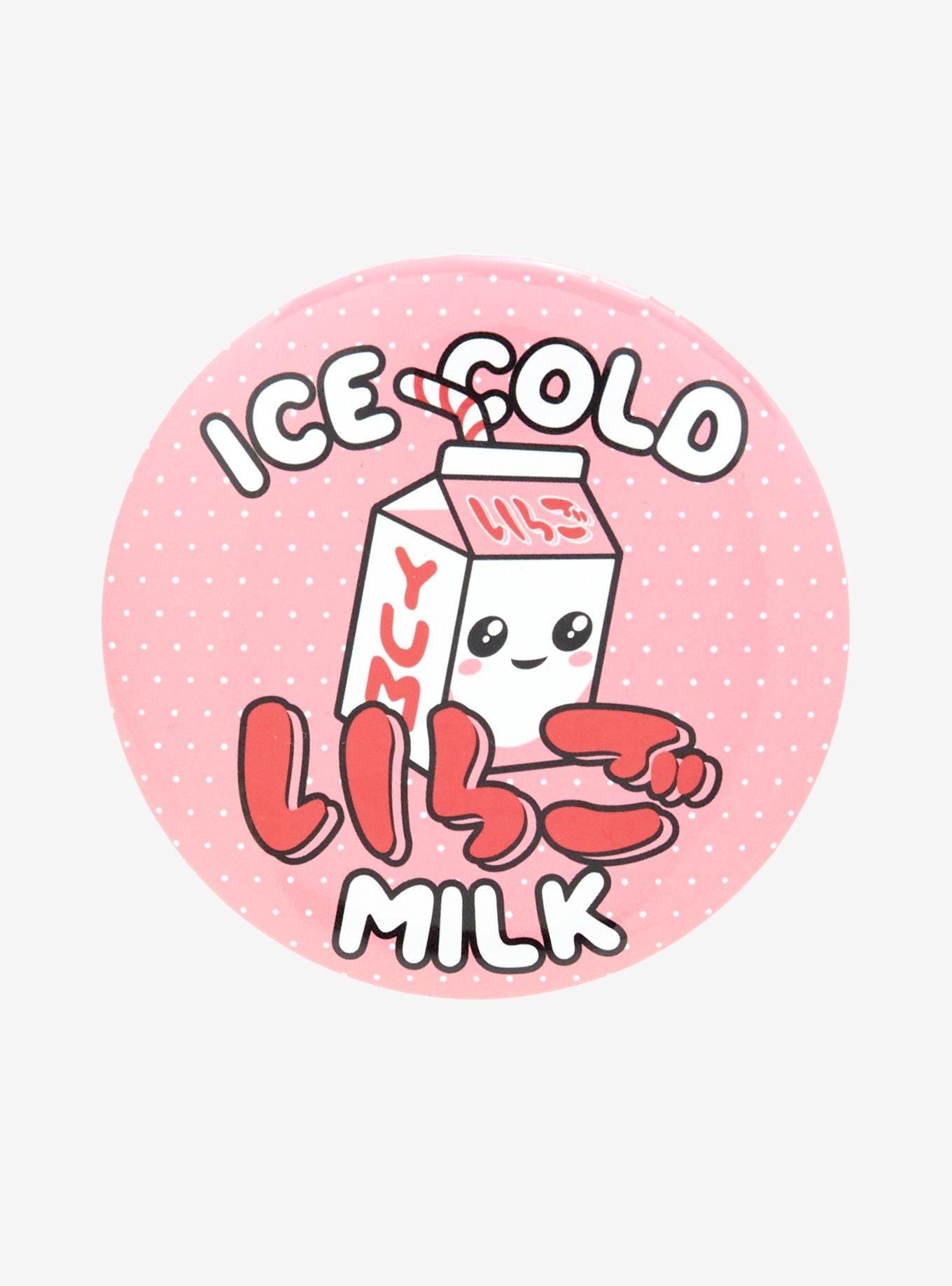 Ice Cold Milk 3 Inch Button, , hi-res