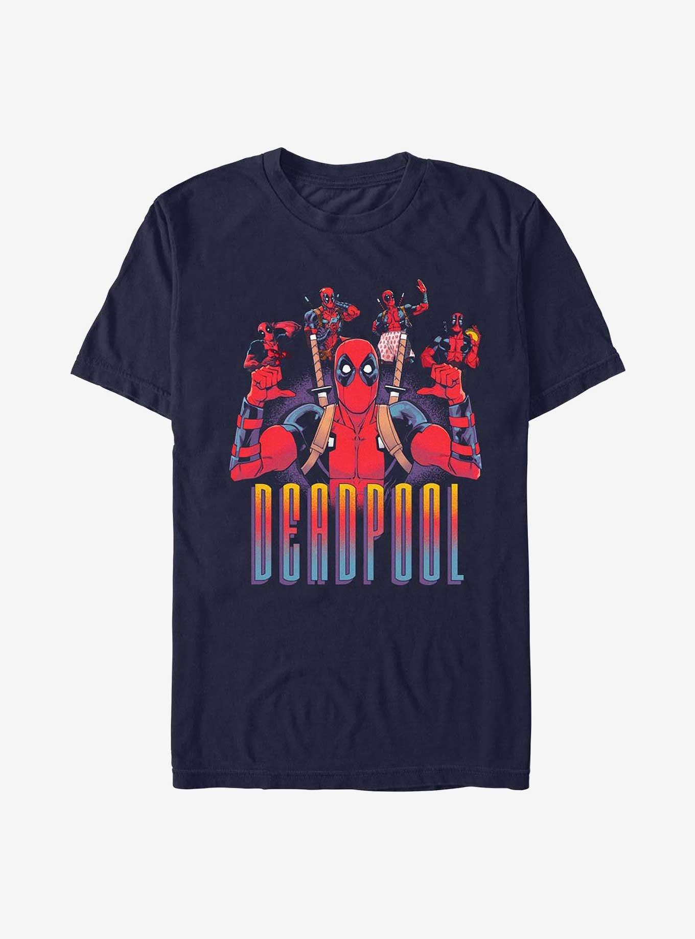 Marvel Deadpool Multiple T-Shirt, NAVY, hi-res