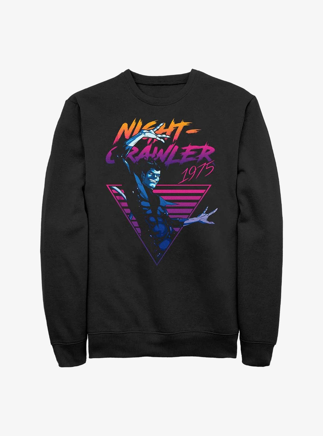 Marvel X-Men Retro Nightcrawler Sweatshirt, BLACK, hi-res