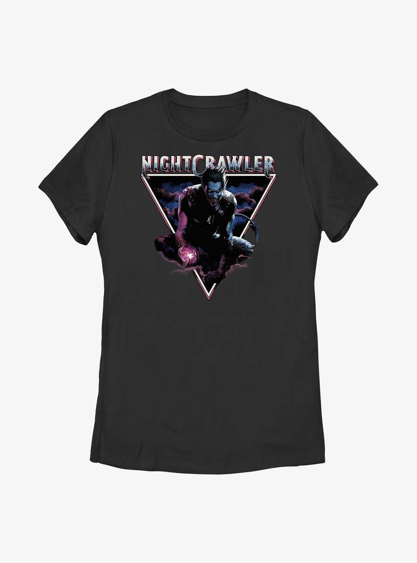 Marvel X-Men Nightcrawler Triangle Womens T-Shirt, BLACK, hi-res
