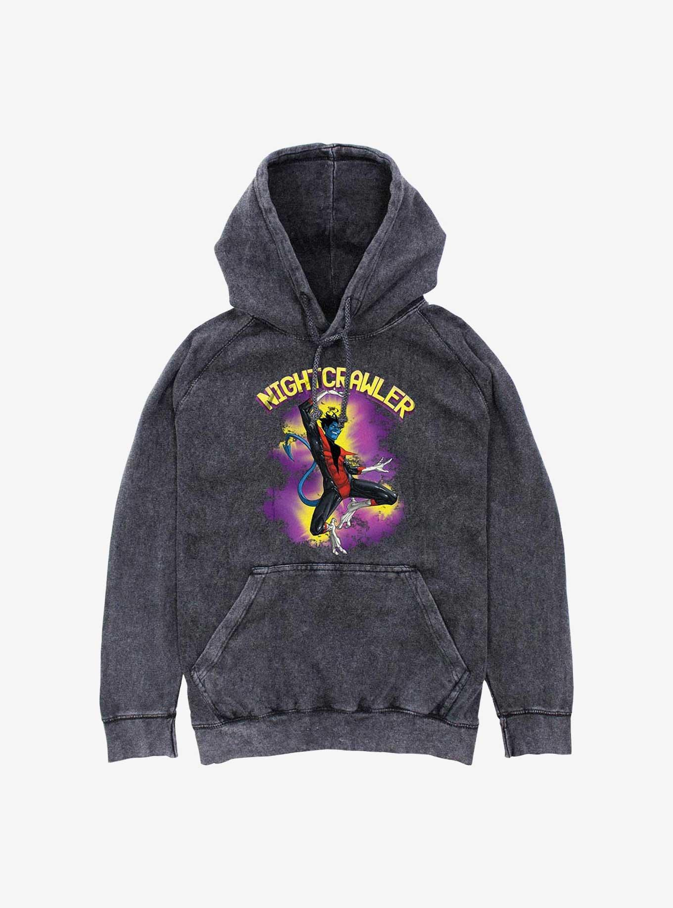 Marvel X-Men Nightcrawler Leap Mineral Wash Hoodie, , hi-res