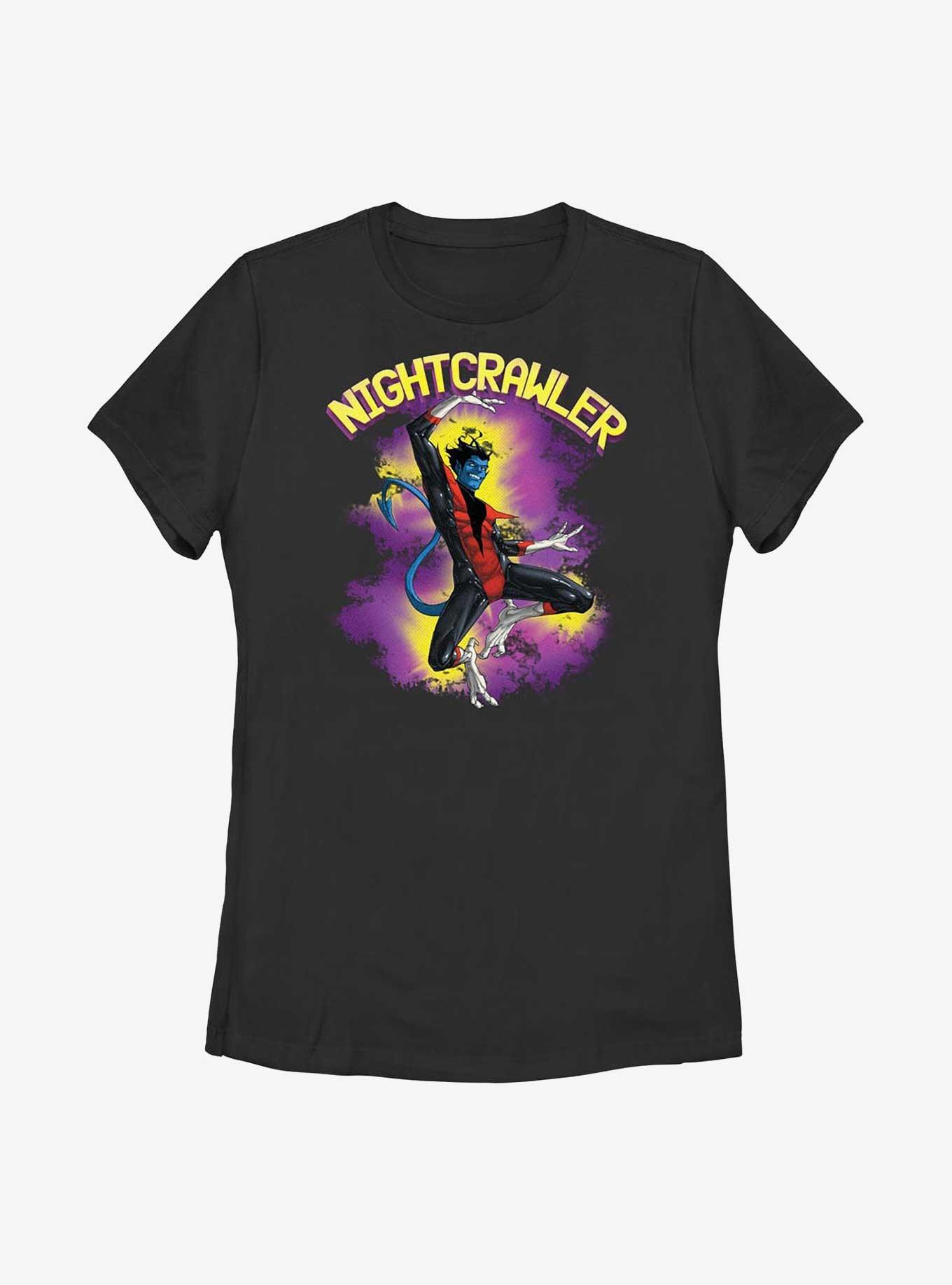 Marvel X-Men Nightcrawler Leap Womens T-Shirt, BLACK, hi-res