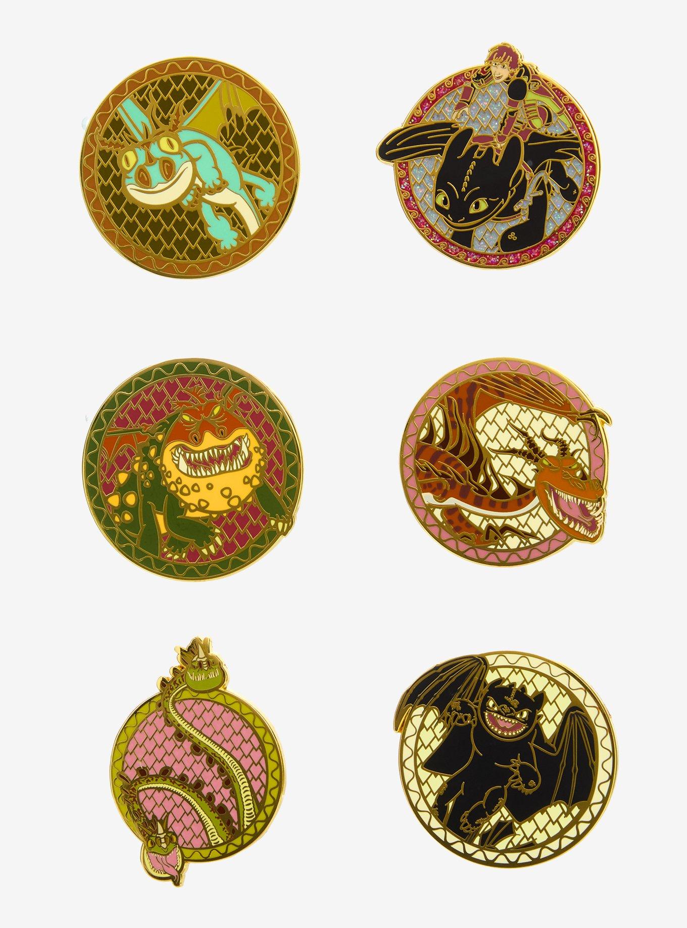 Loungefly How To Train Your Dragon Portrait Blind Box Enamel Pin, , hi-res