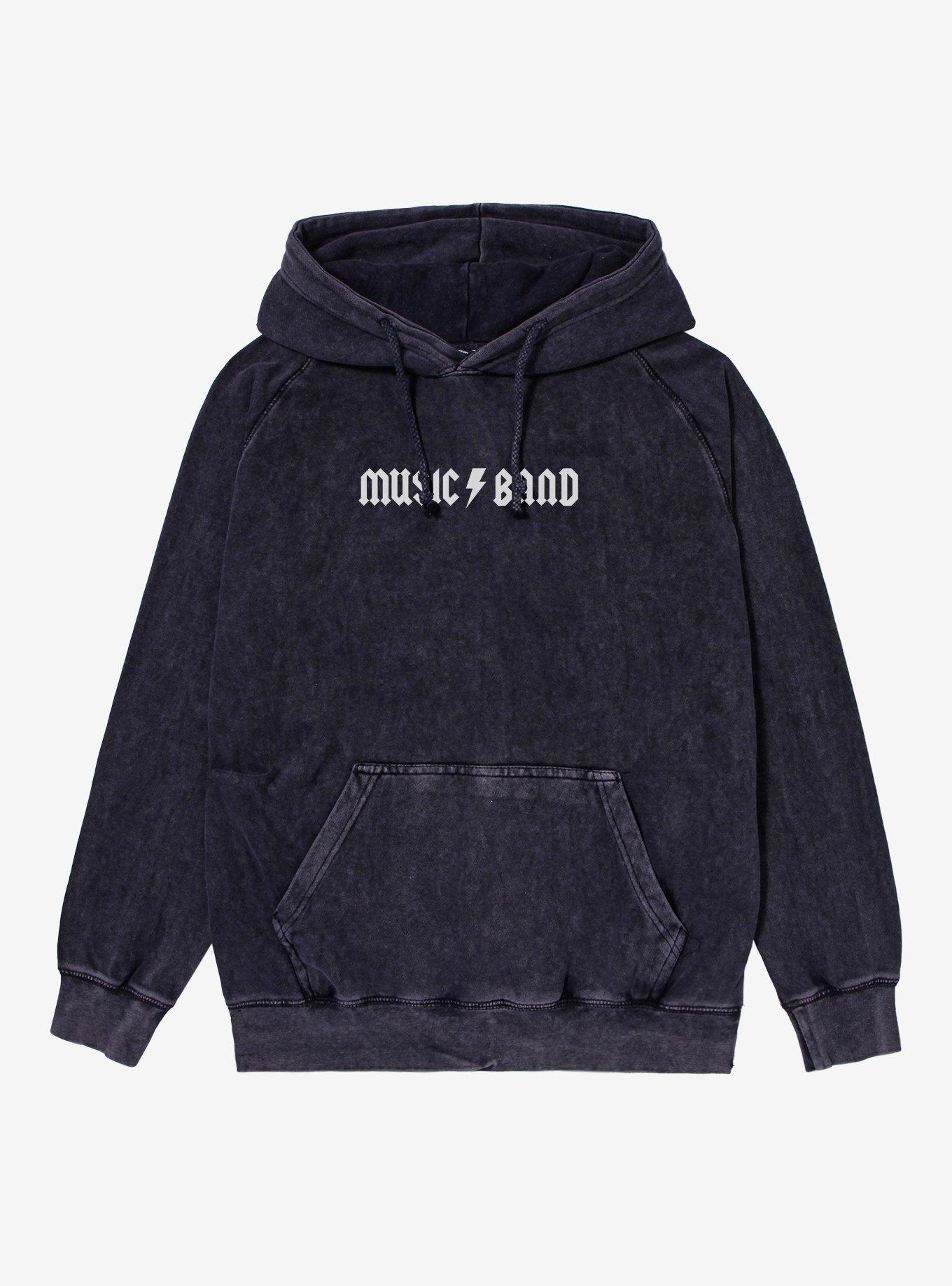 Music Band Mineral Wash Hoodie, , hi-res