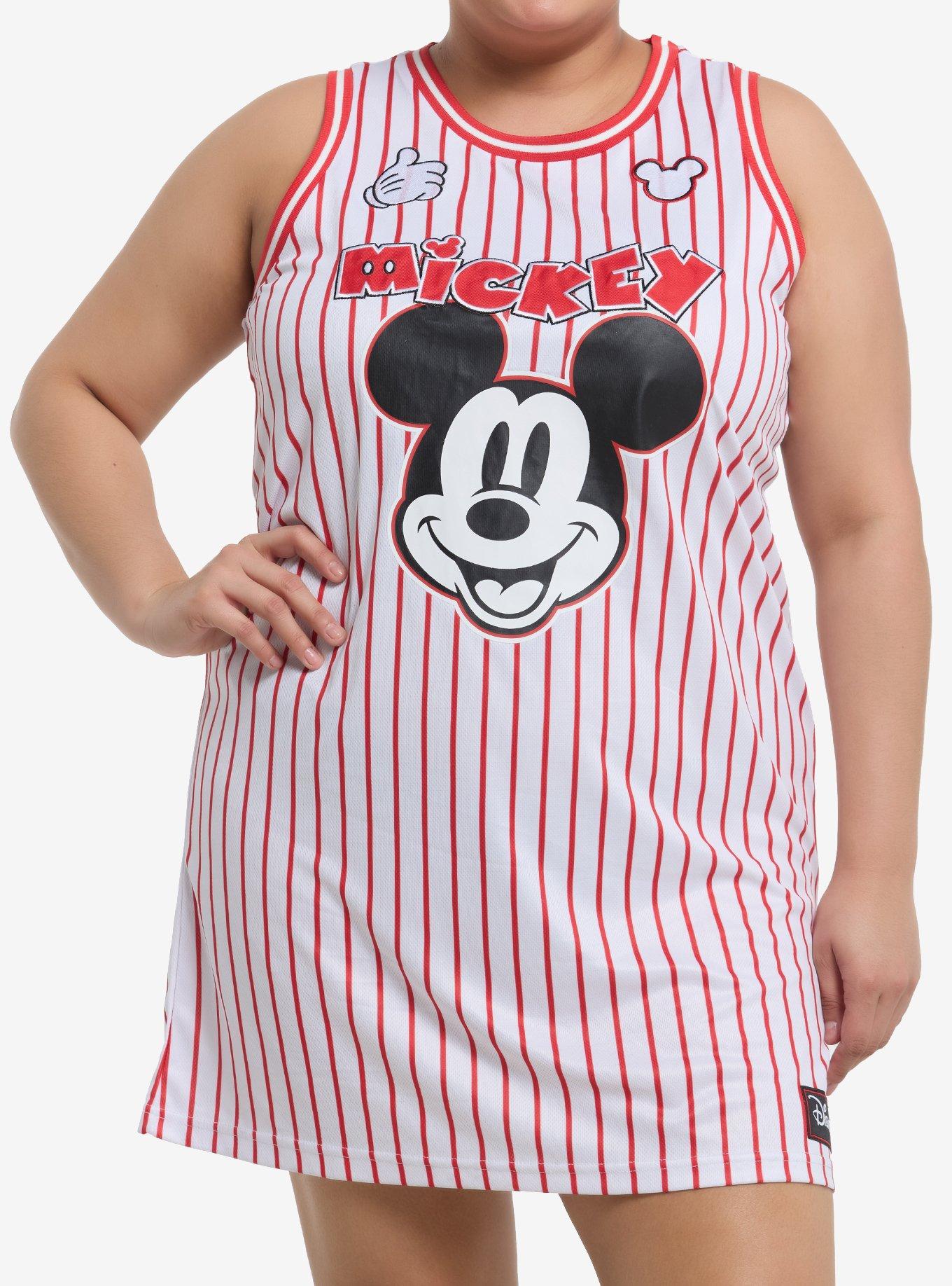 Her Universe Disney Mickey Mouse Basketball Jersey Dress Plus Size, , hi-res