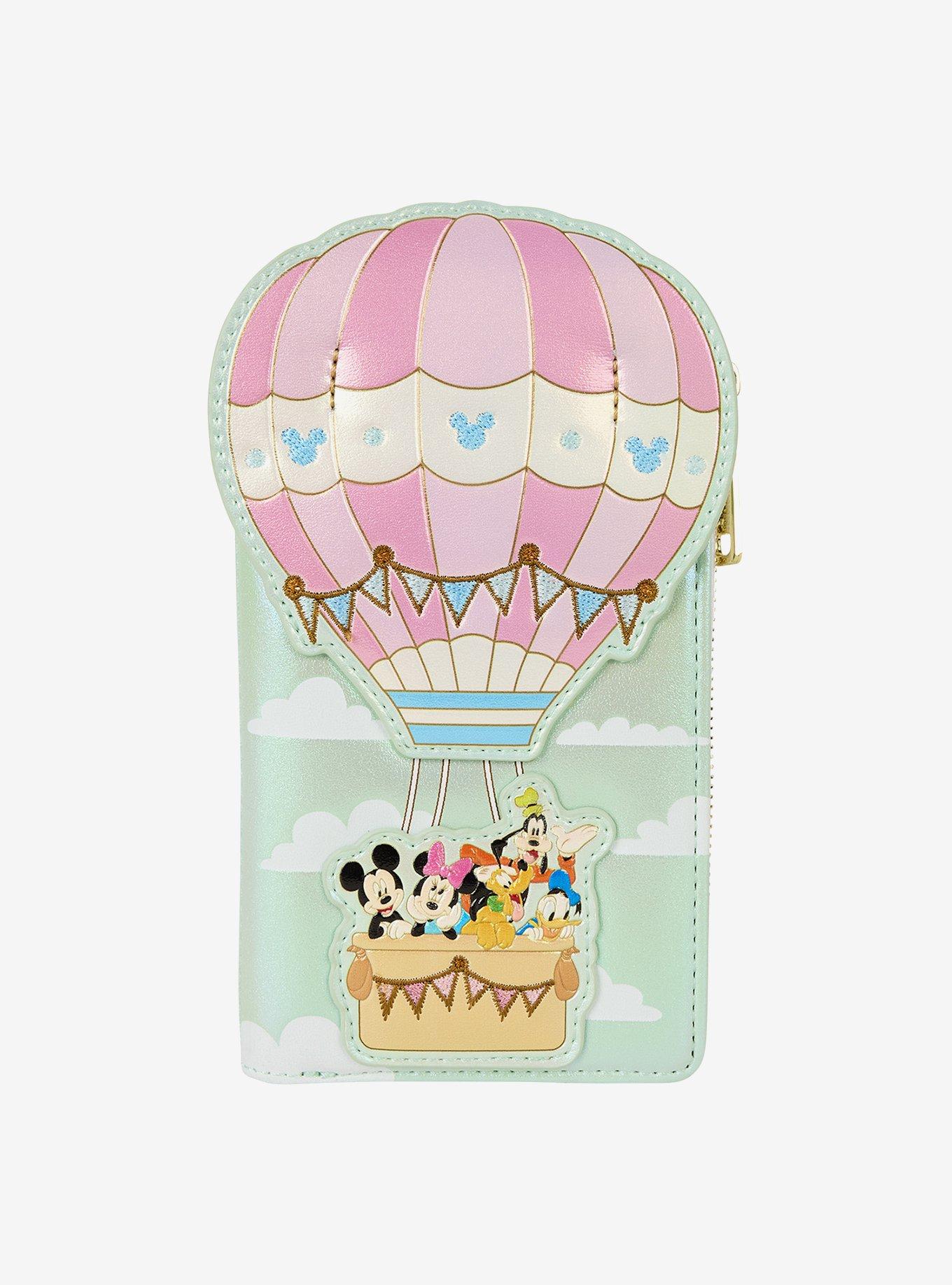 Loungefly Disney Mickey Mouse & Friends Hot Air Balloon Snap Wallet, , hi-res