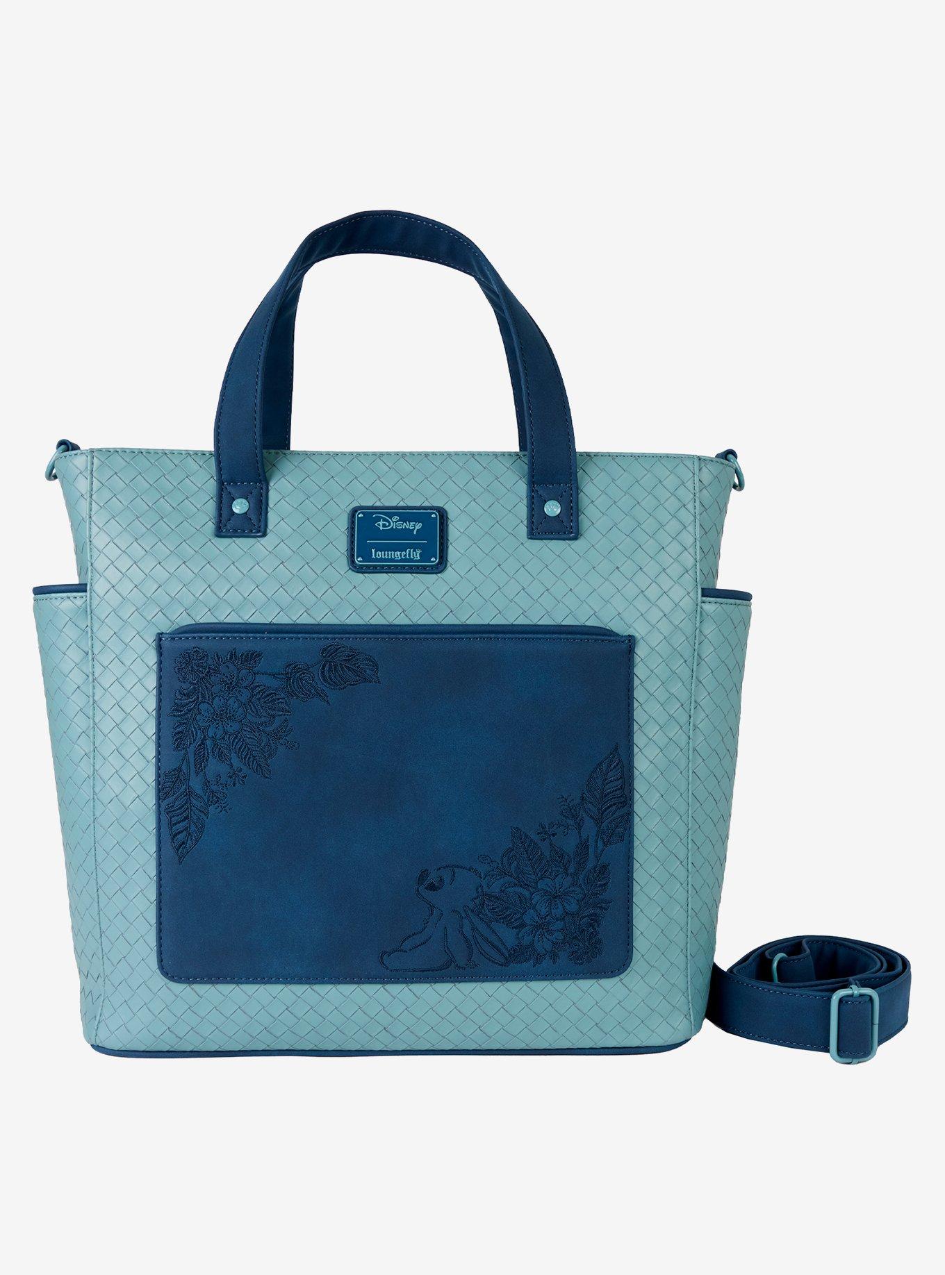 Loungefly Disney Lilo & Stitch Floral Stitch Convertible Tote Bag, , hi-res