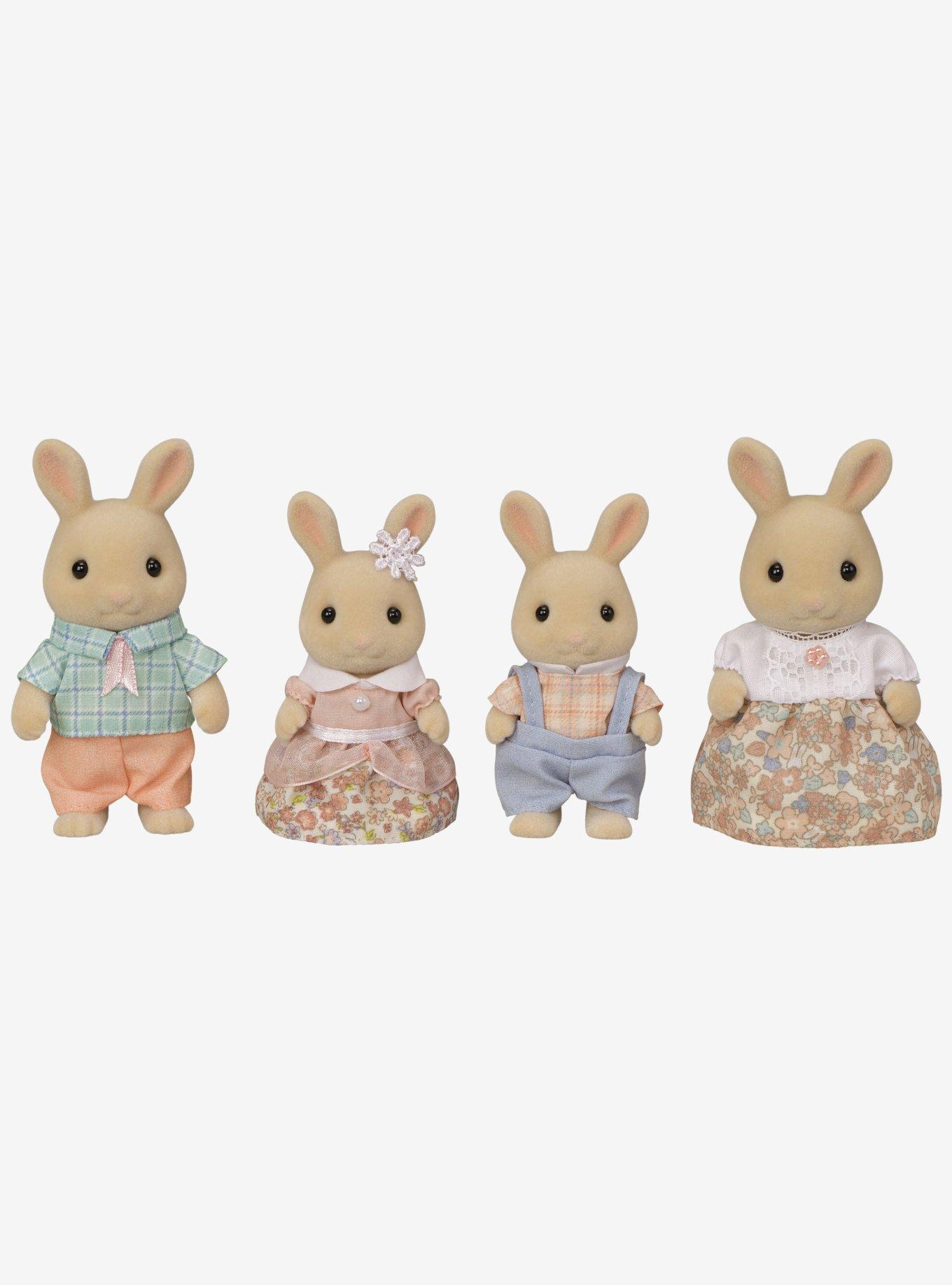 Calico Critters Milk Rabbit Family Figure Set, , hi-res